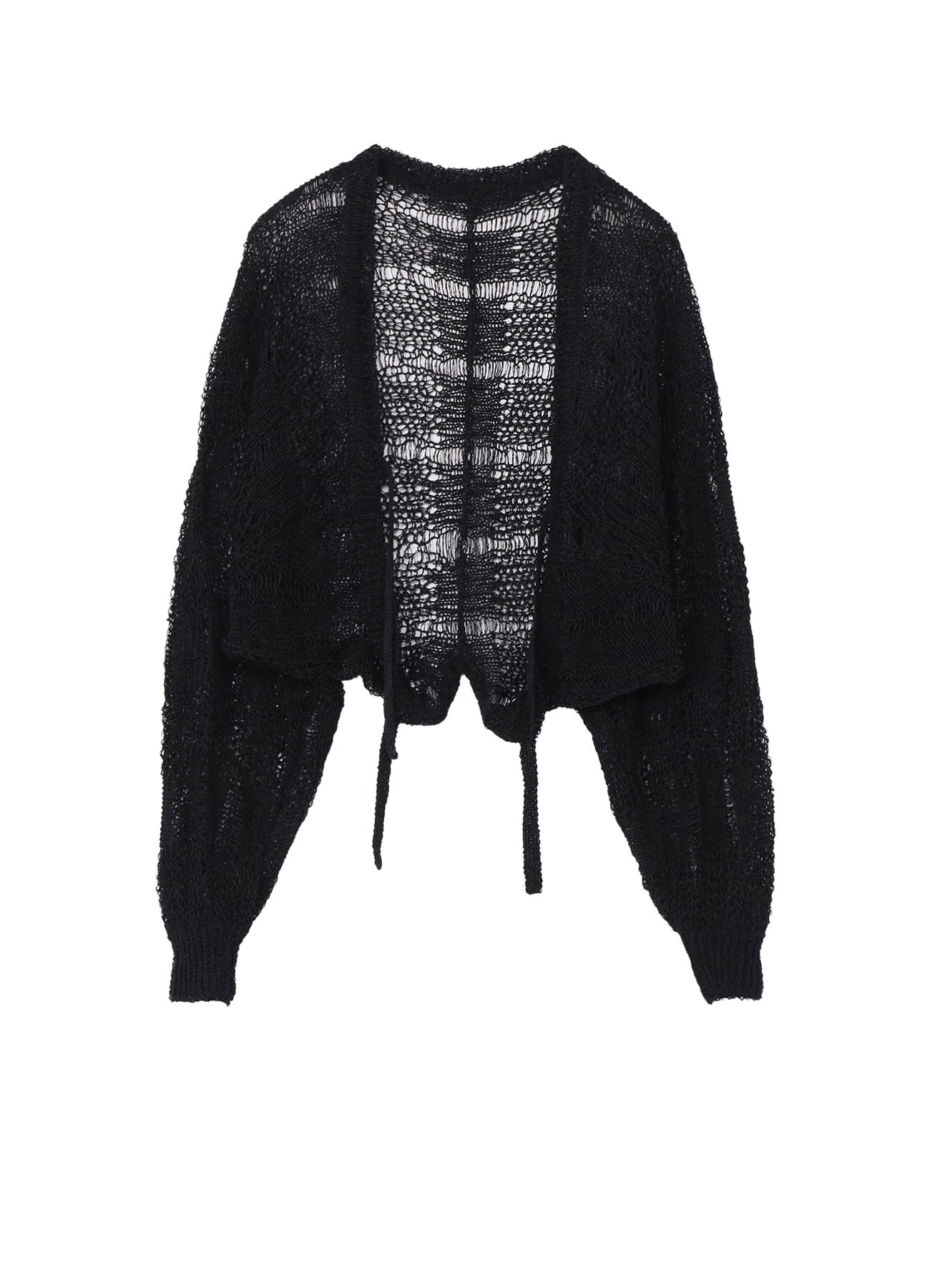 PLAID LOOSE-KNIT BOLERO