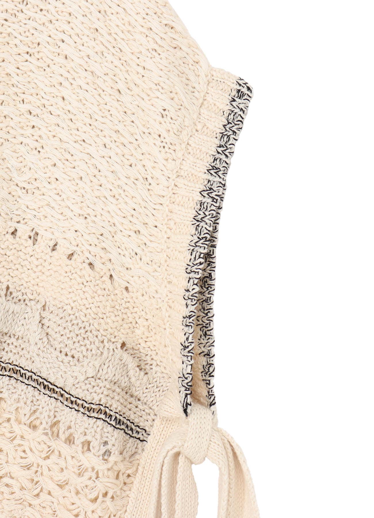 MIXED-MATERIAL ASYMMETRIC VEST