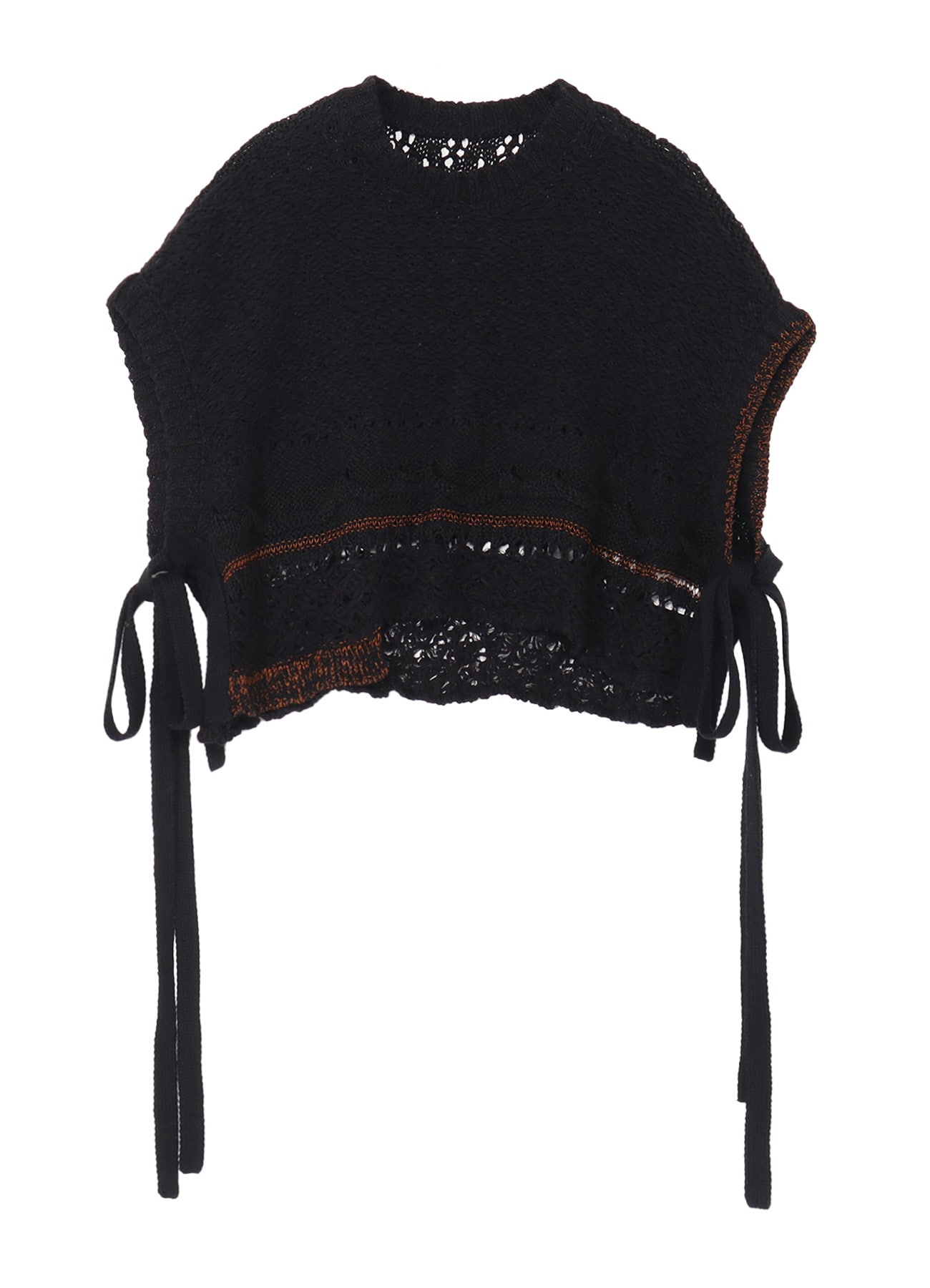 MIXED-MATERIAL ASYMMETRIC VEST