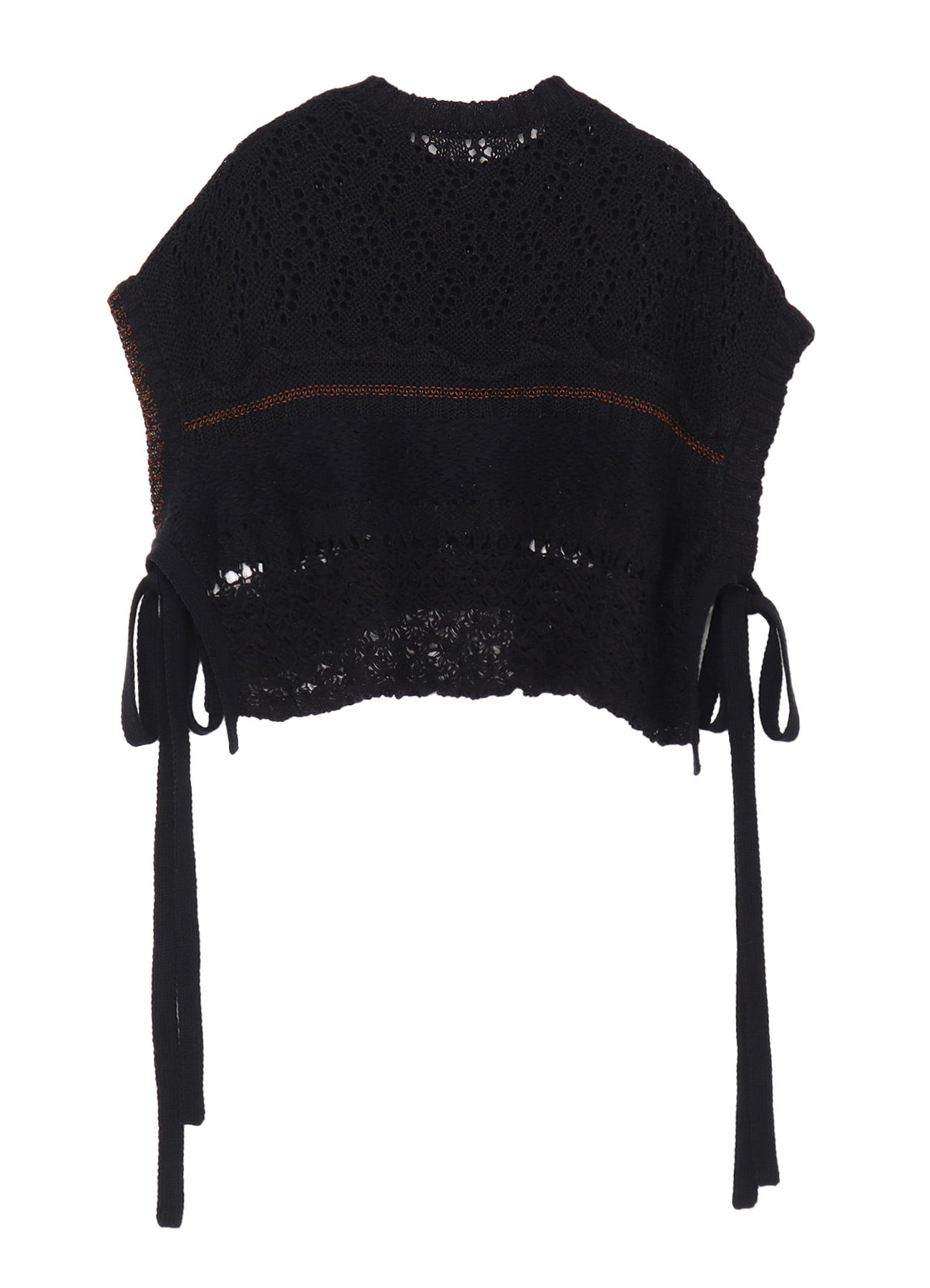 MIXED-MATERIAL ASYMMETRIC VEST