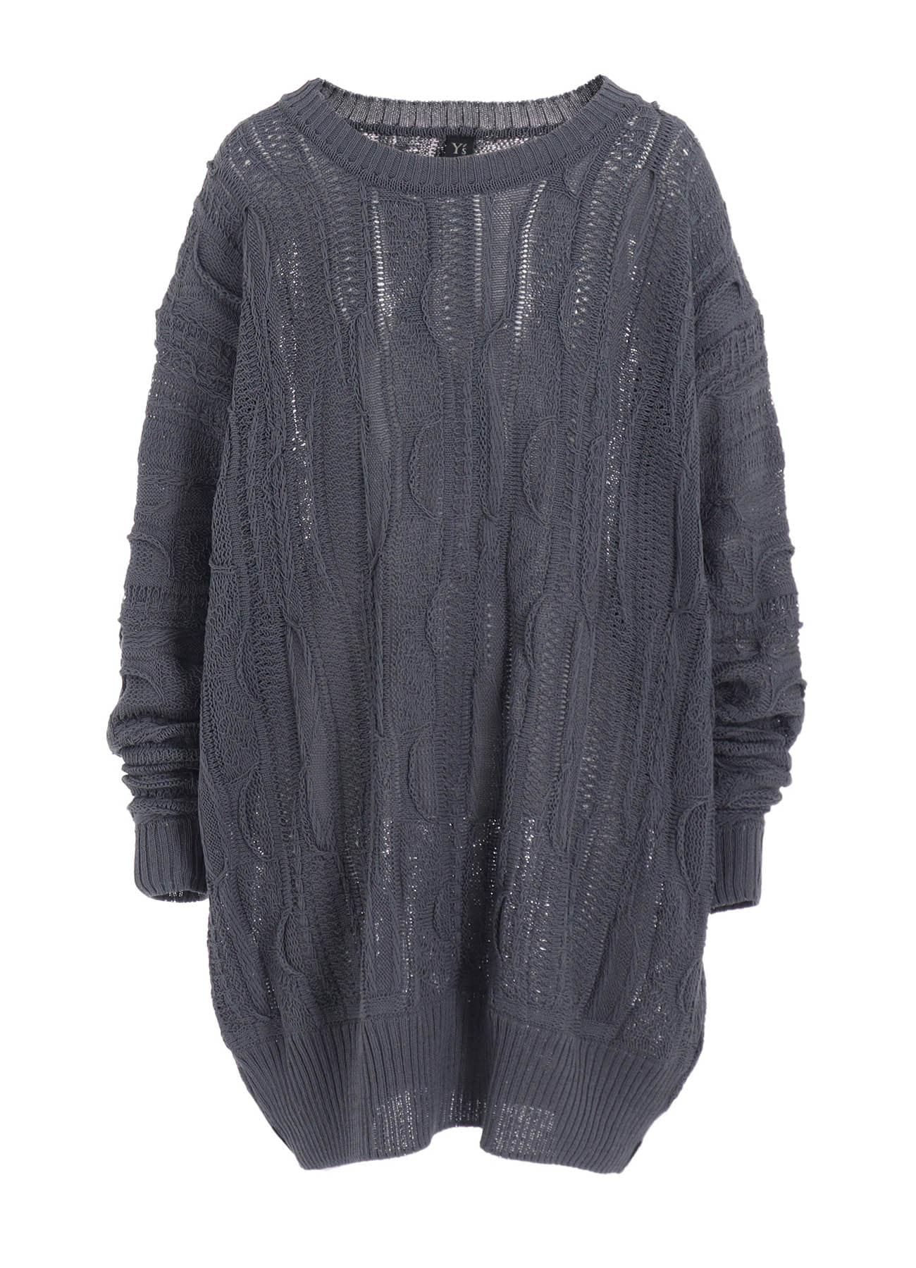 3D CABLE KNIT BIG PULLOVER