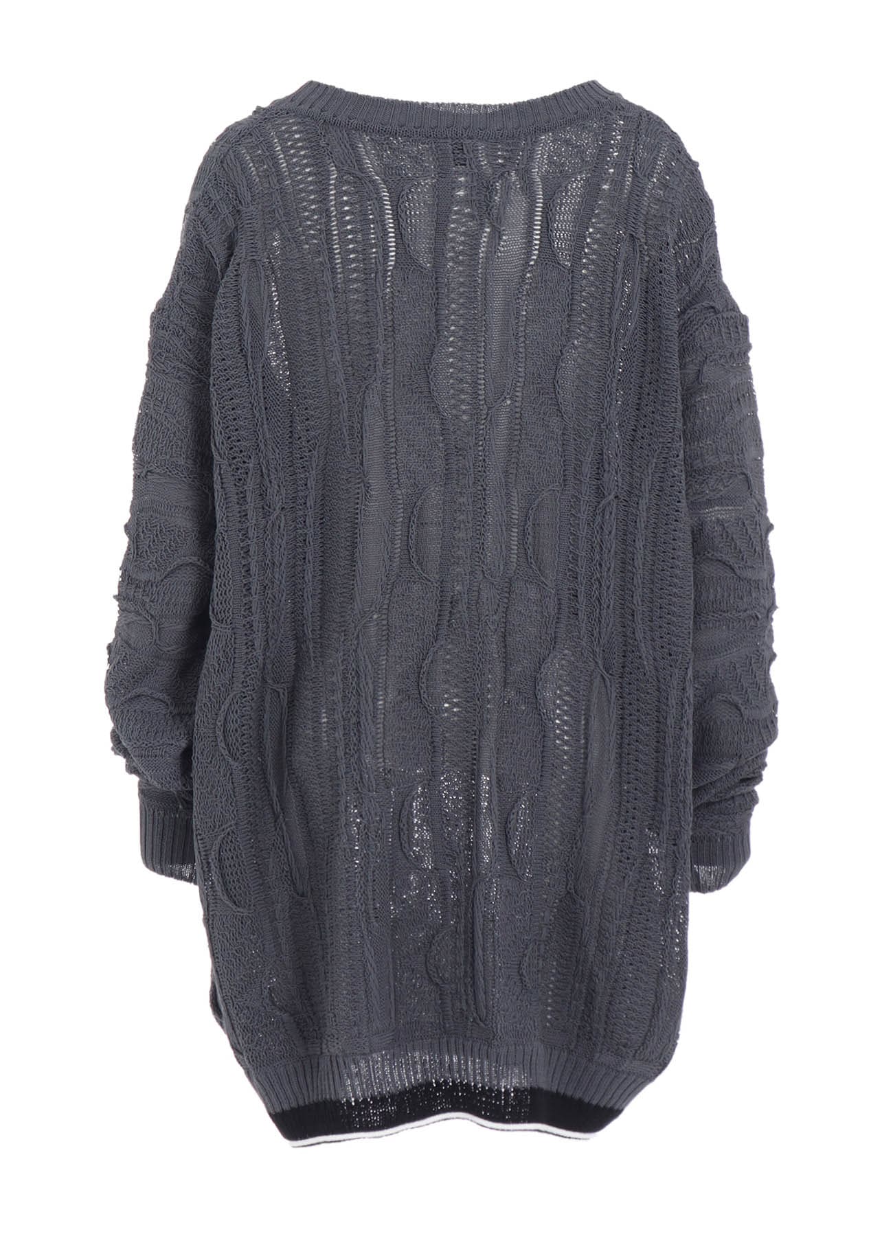 3D CABLE KNIT BIG PULLOVER