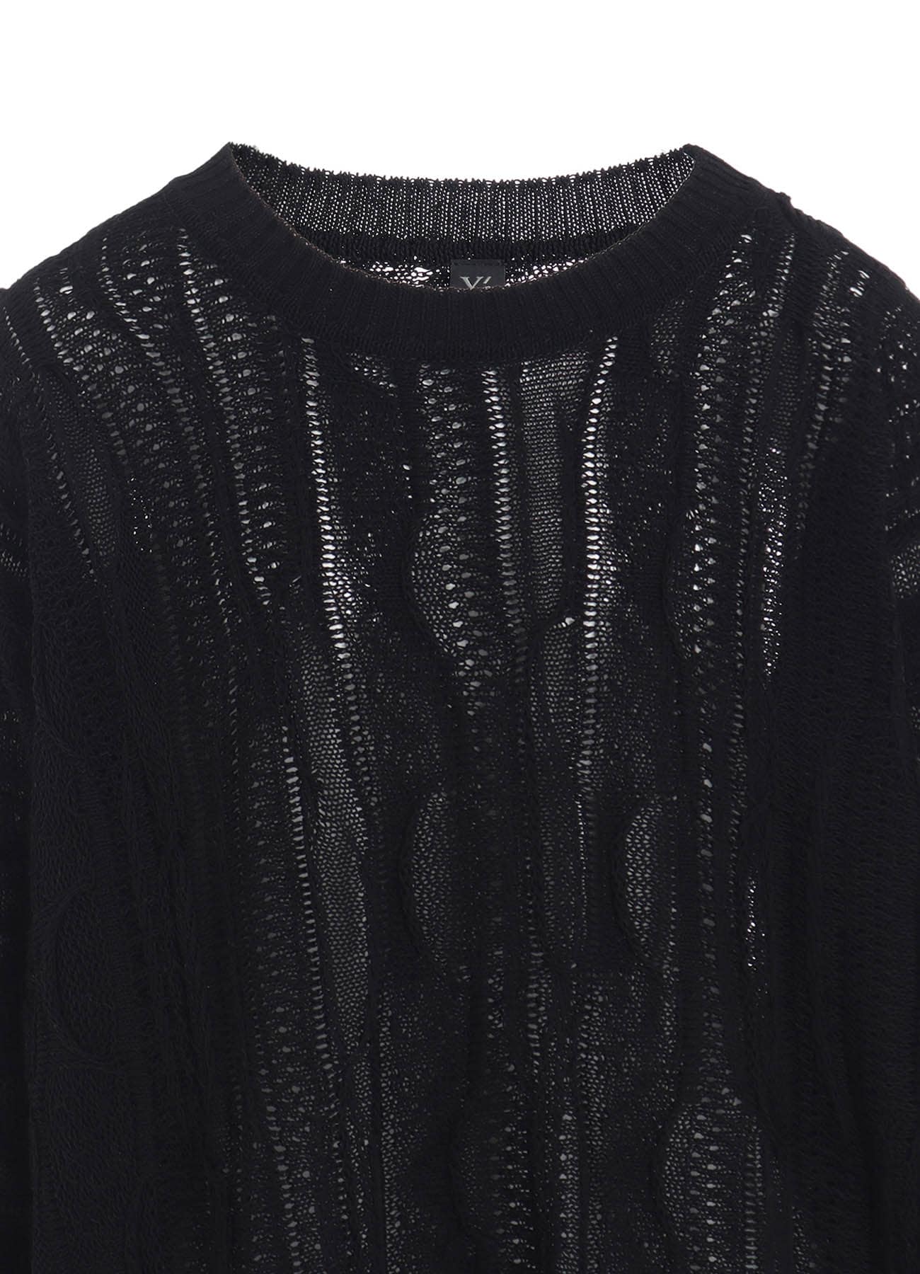 3D CABLE KNIT BIG PULLOVER