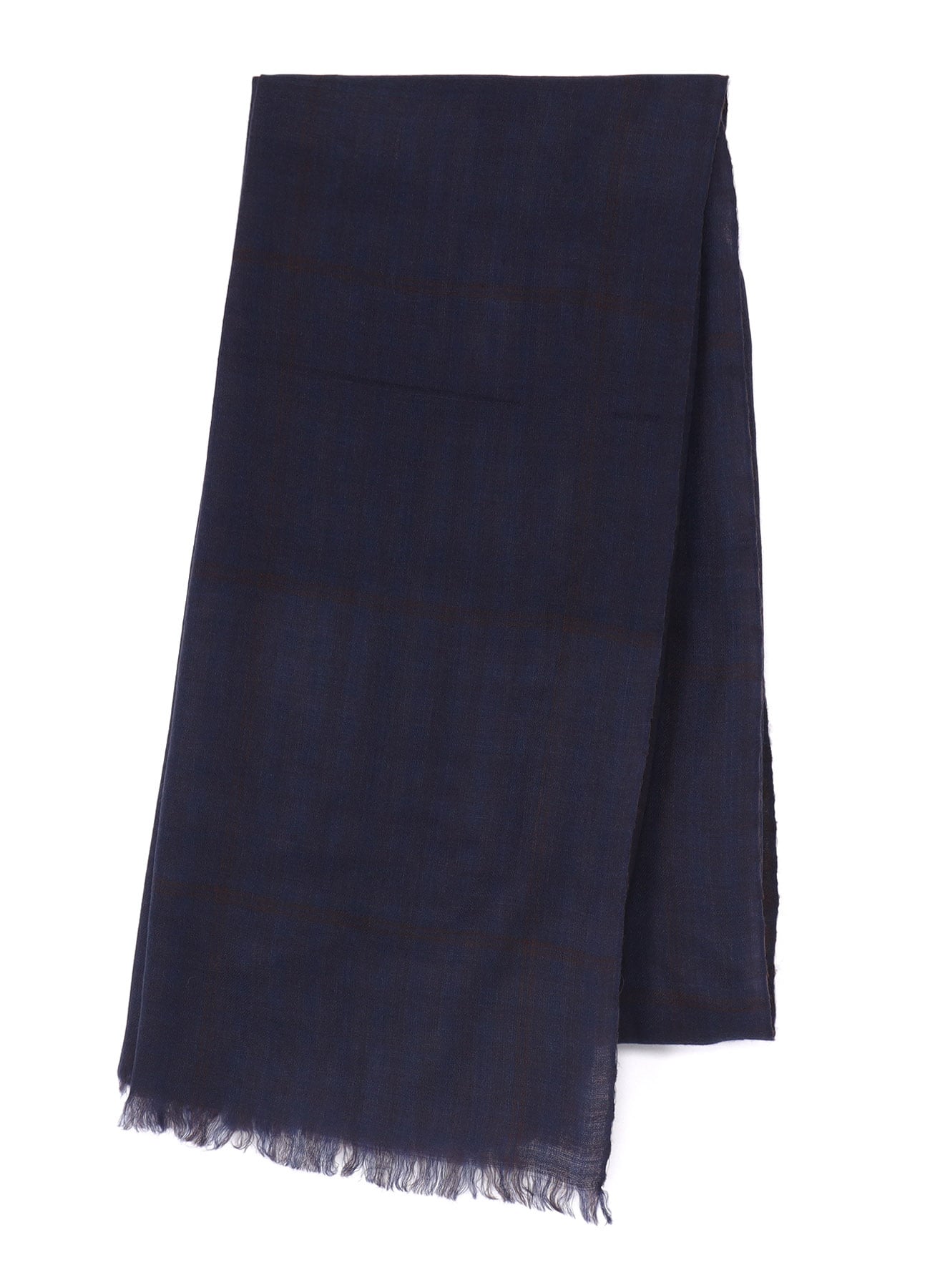 WOOL/SILK PLAID SCARF