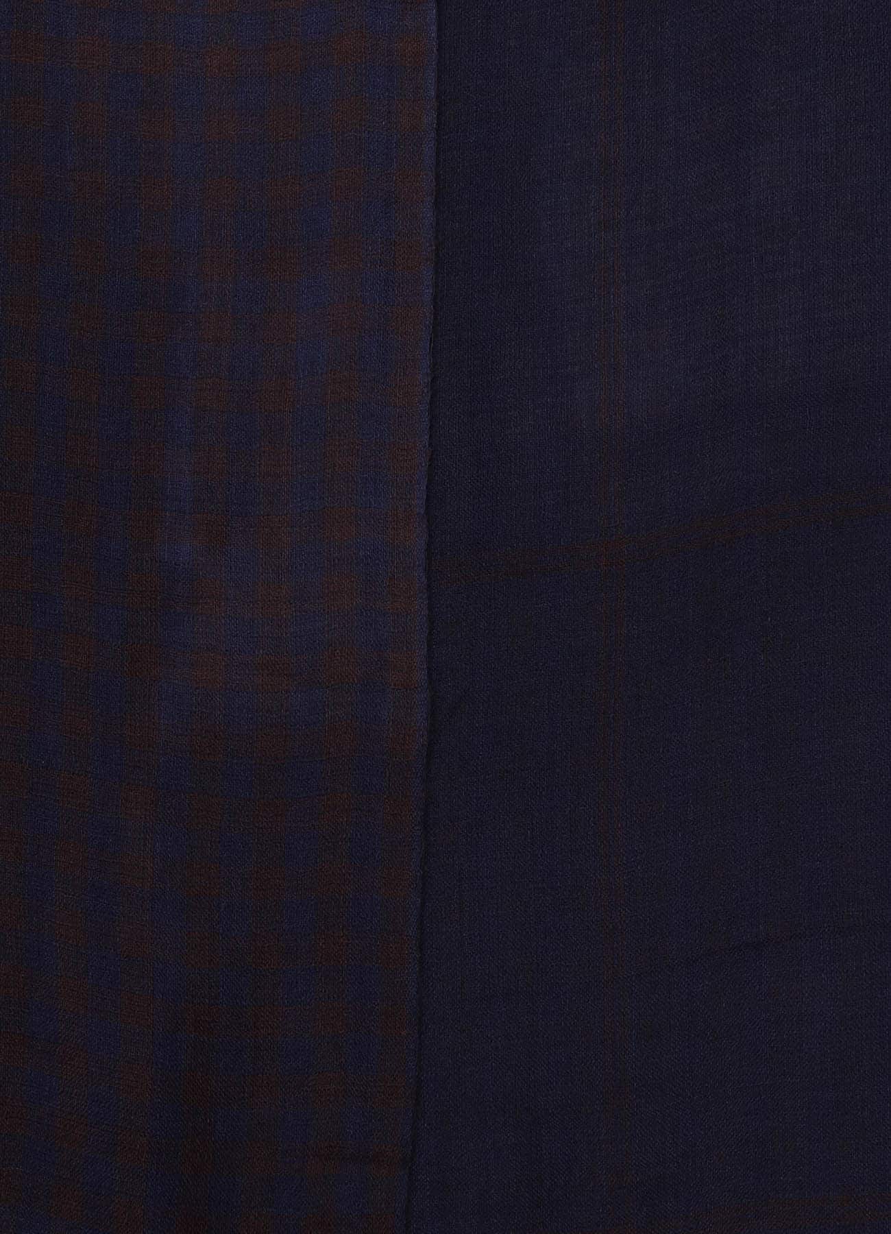 WOOL/SILK PLAID SCARF