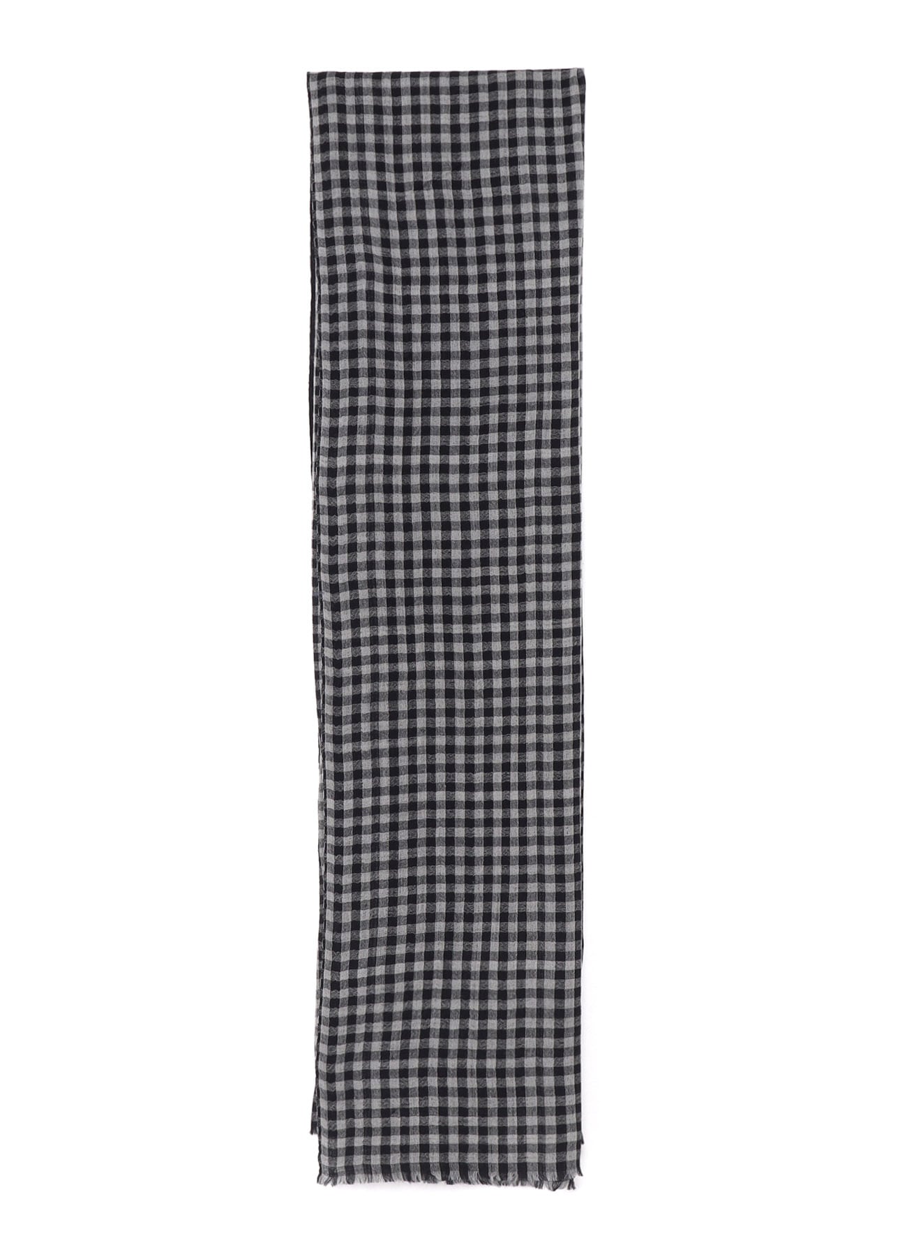 WOOL/SILK PLAID SCARF