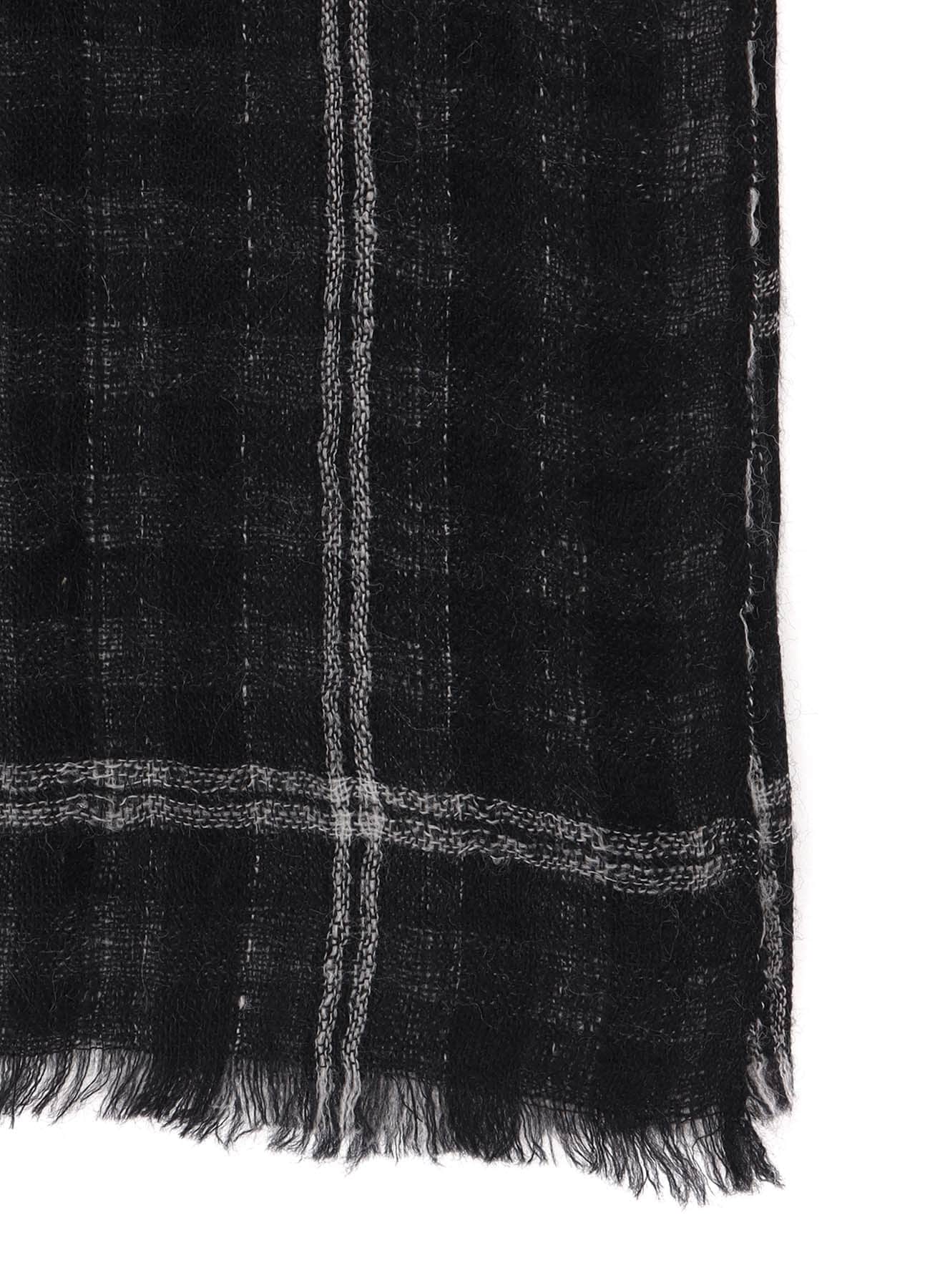 WOOL/SILK PLAID SCARF