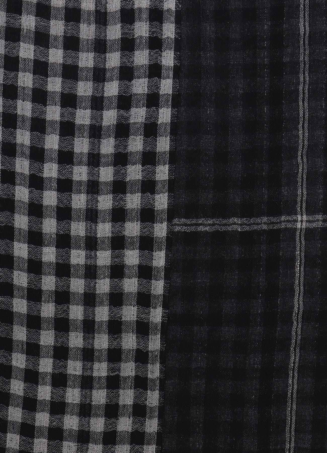 WOOL/SILK PLAID SCARF