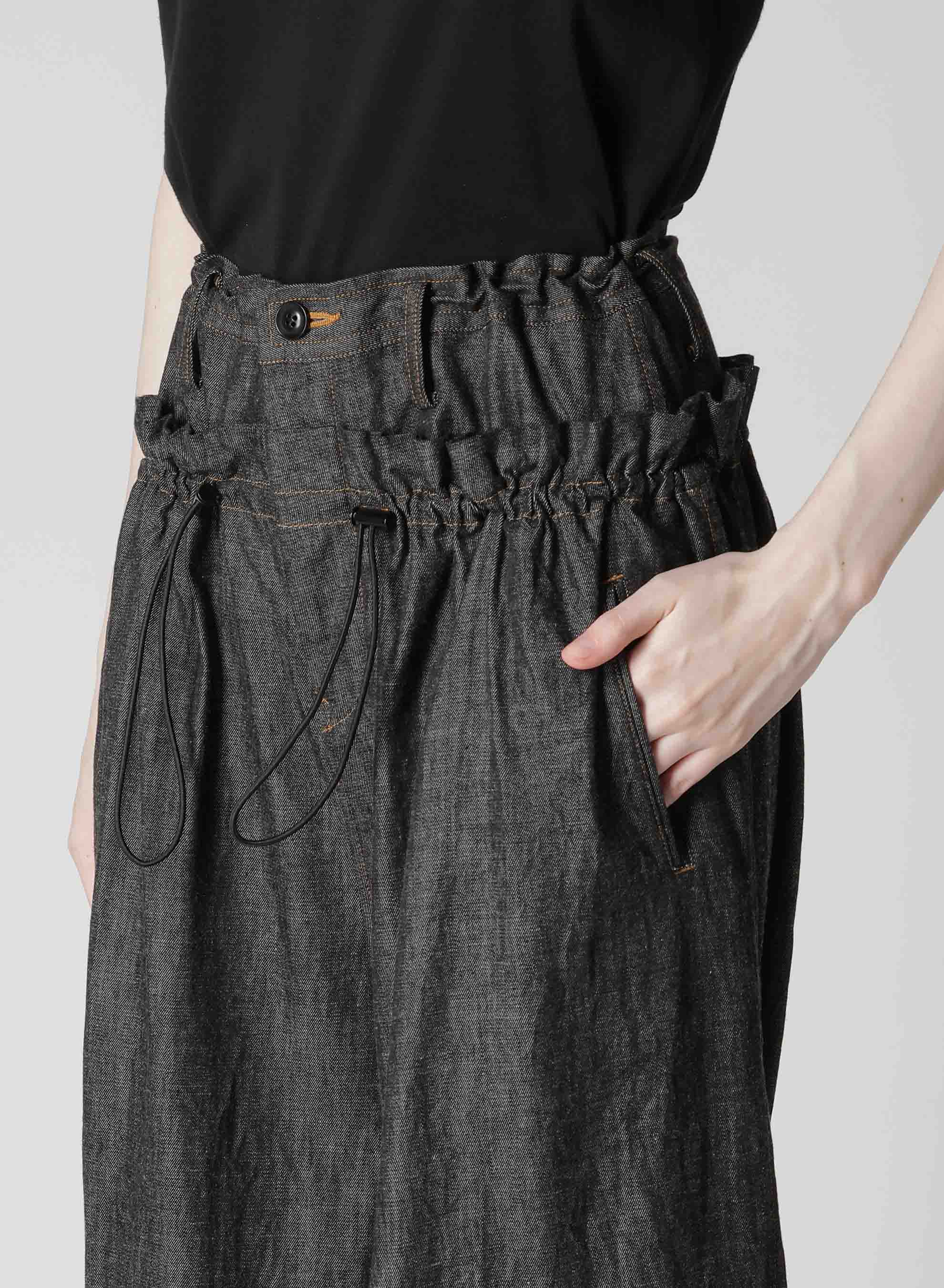 6OZ DENIM DOUBLE ELASTIC WAIST PANTS