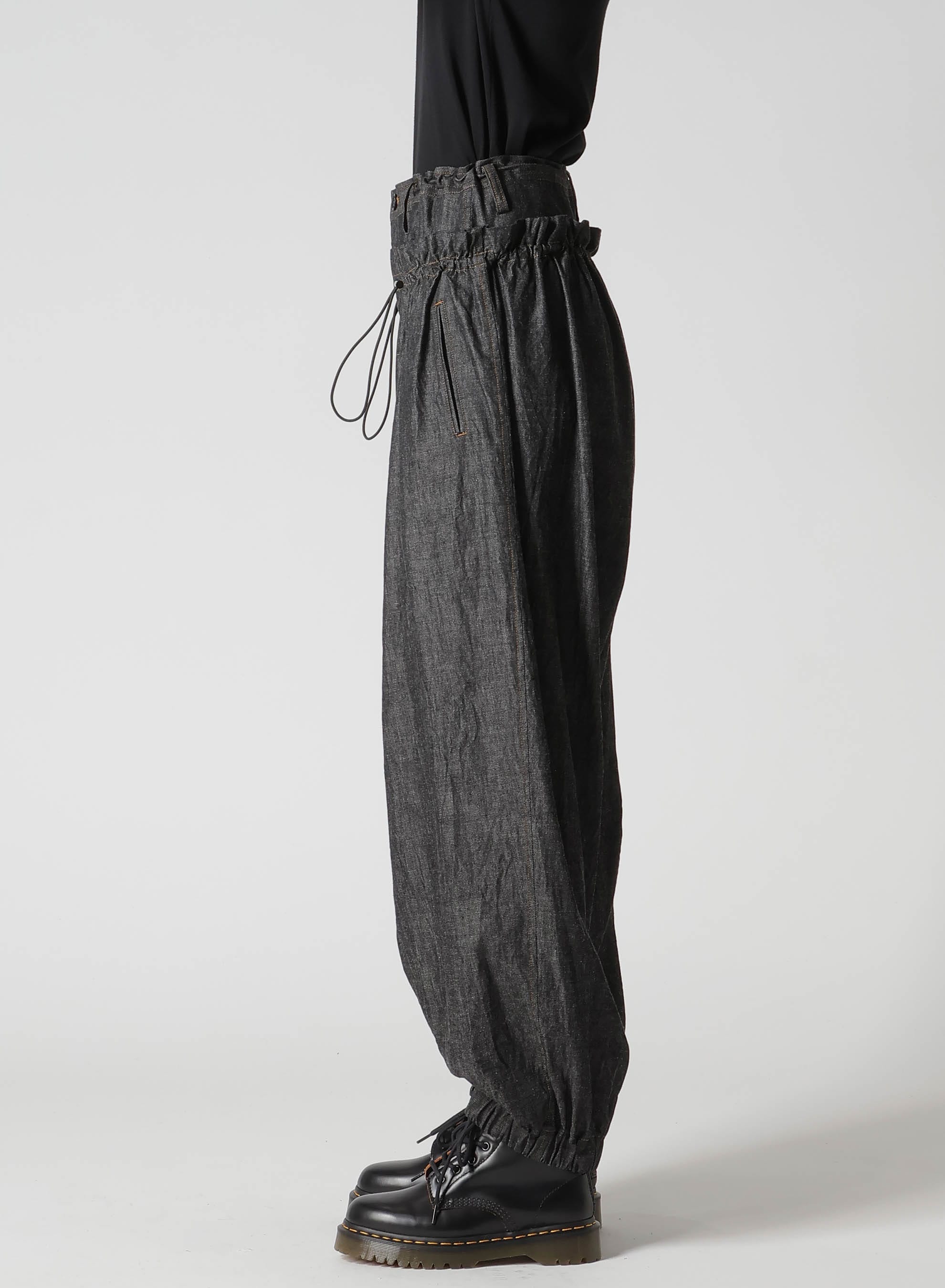 6OZ DENIM DOUBLE ELASTIC WAIST PANTS