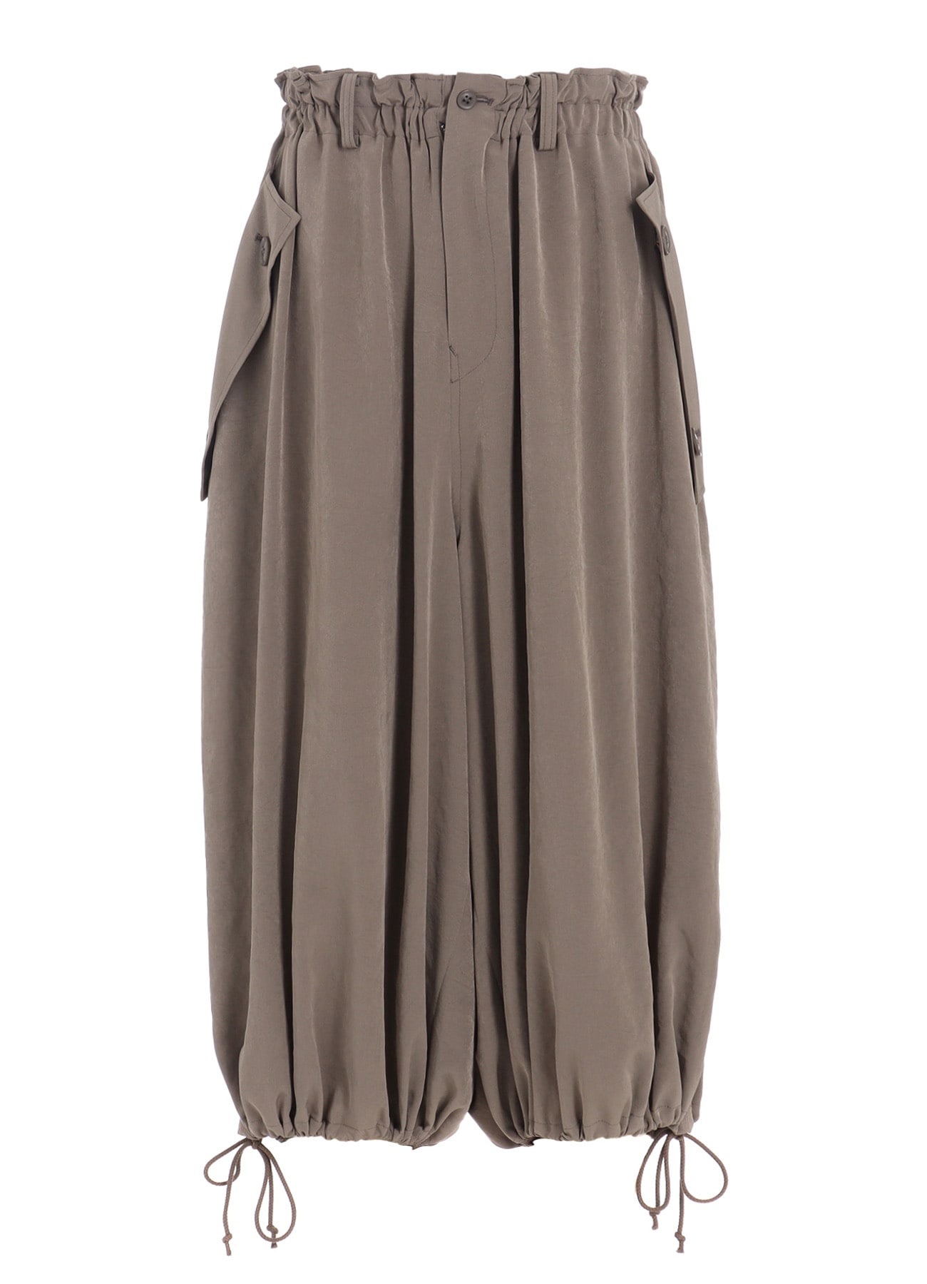 TA/PE CREPE DE CHINE ELASTIC WAIST PANTS