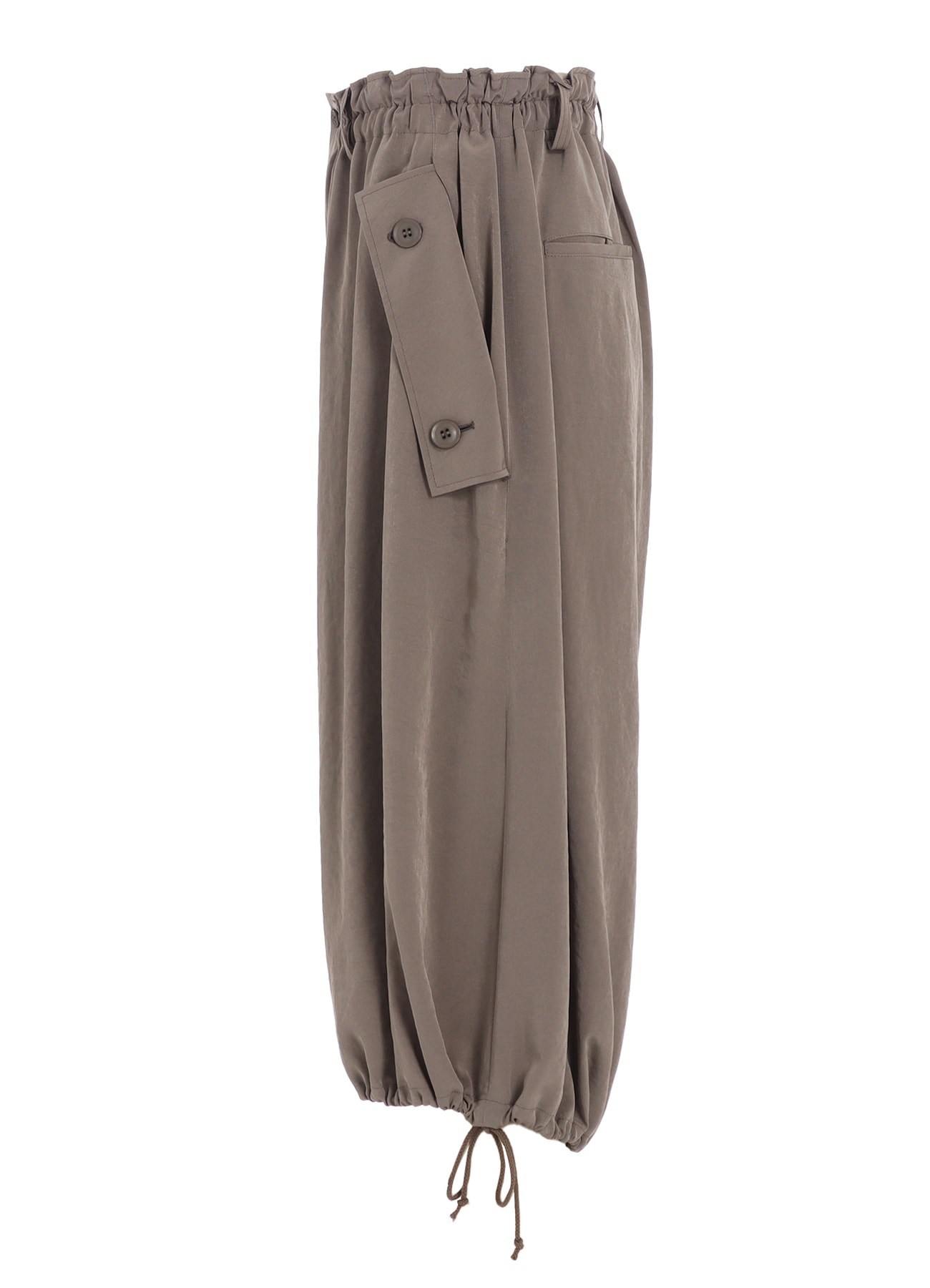 TA/PE CREPE DE CHINE ELASTIC WAIST PANTS