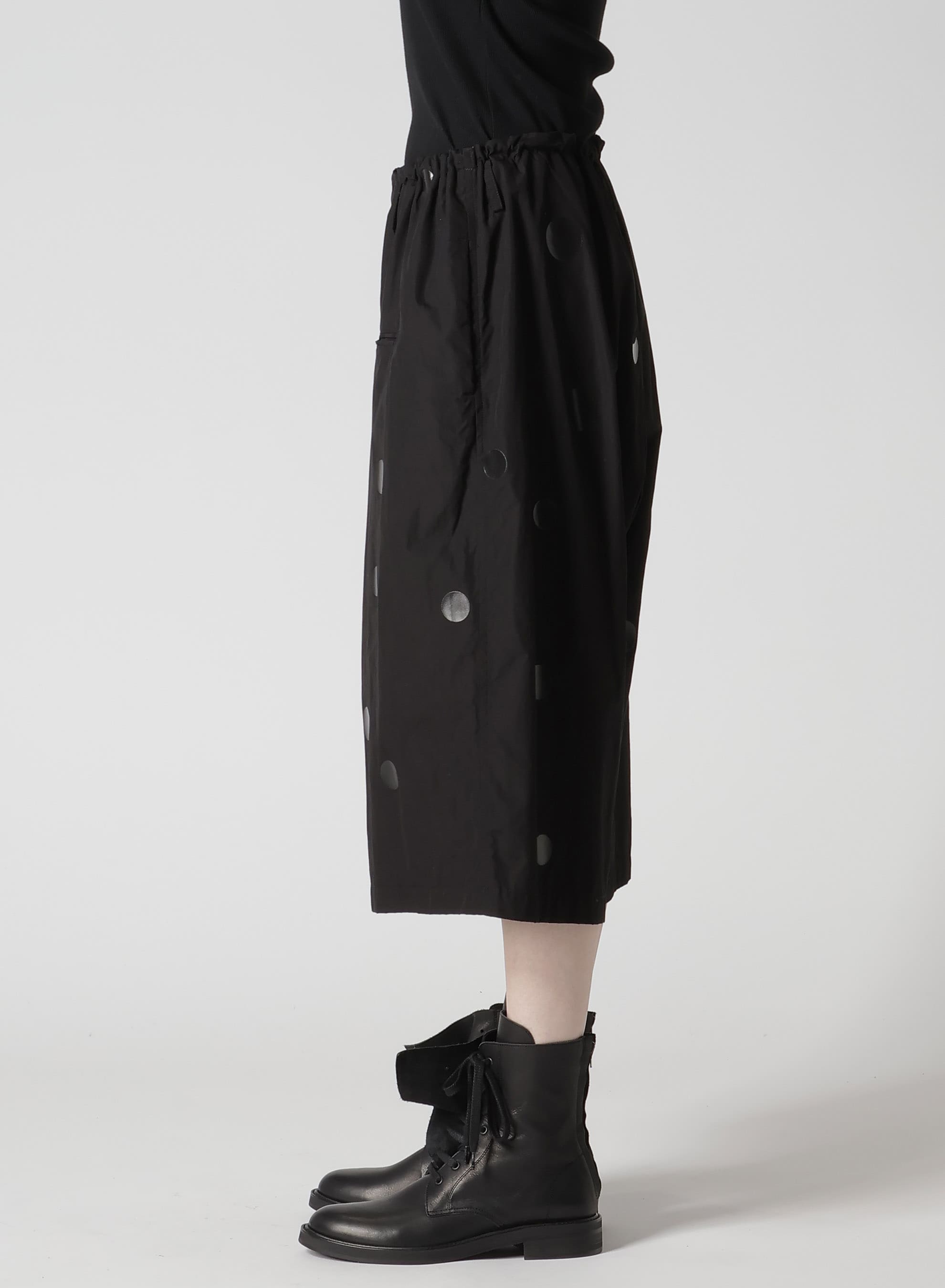 100/2 BROAD DOT PIGMENT PRINT STRING WAIST PANTS