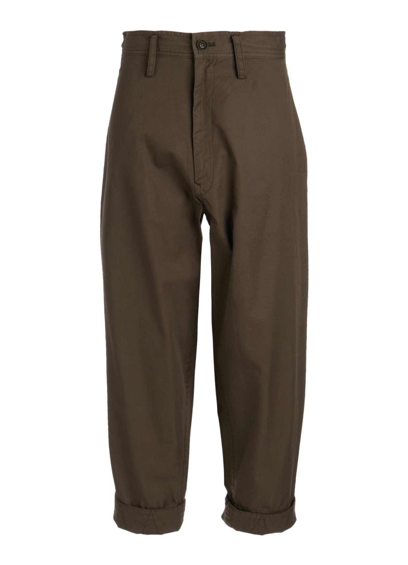 COTTON TWILL SEMI-WIDE CHINA PANTS