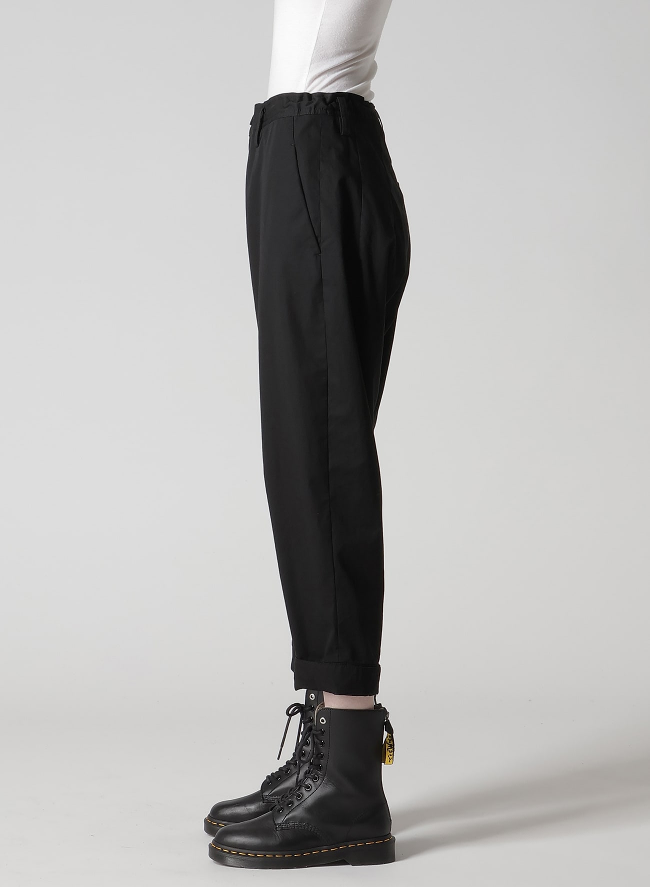 COTTON TWILL SEMI-WIDE CHINA PANTS