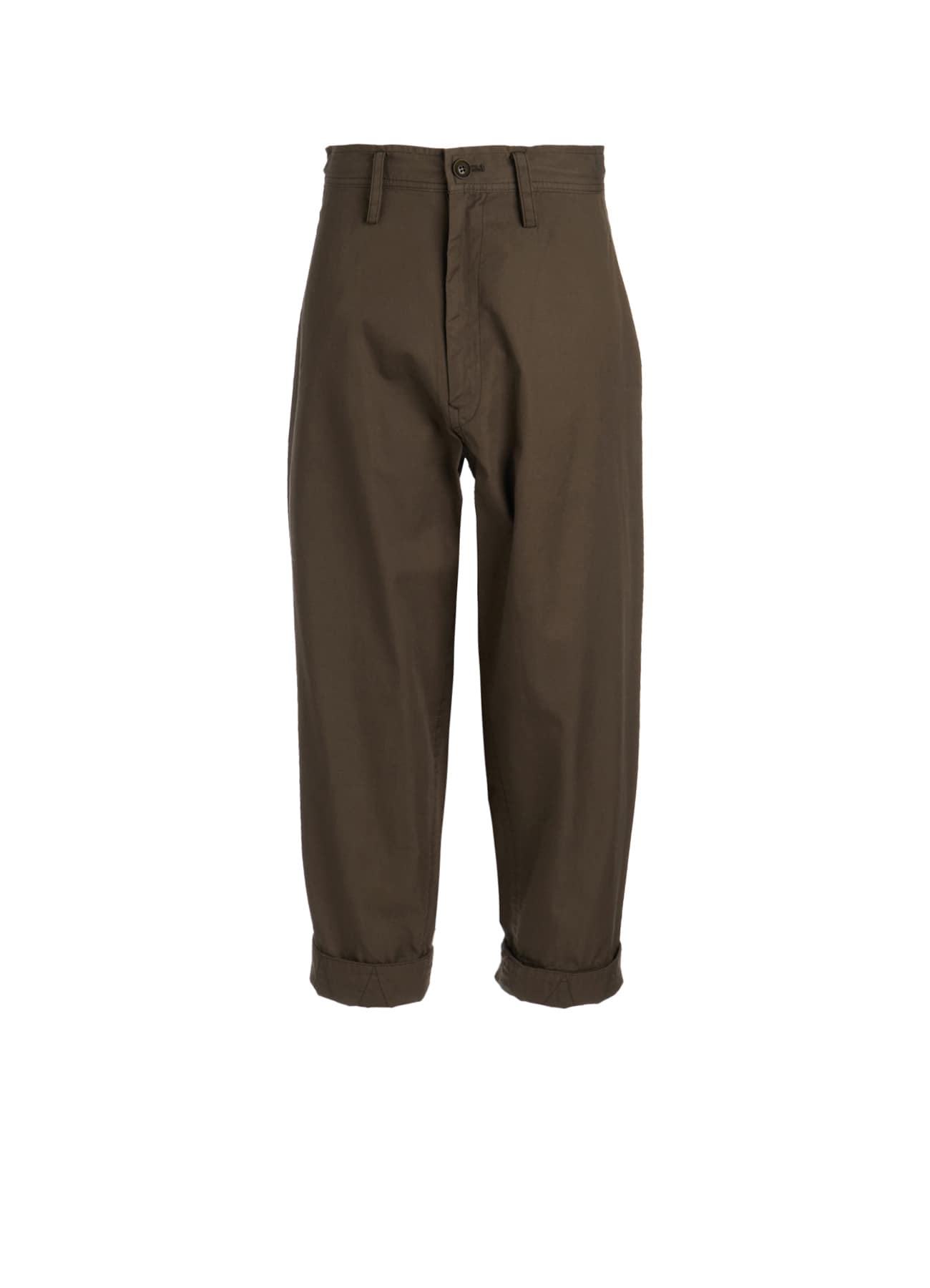 COTTON TWILL SEMI-WIDE CHINA PANTS