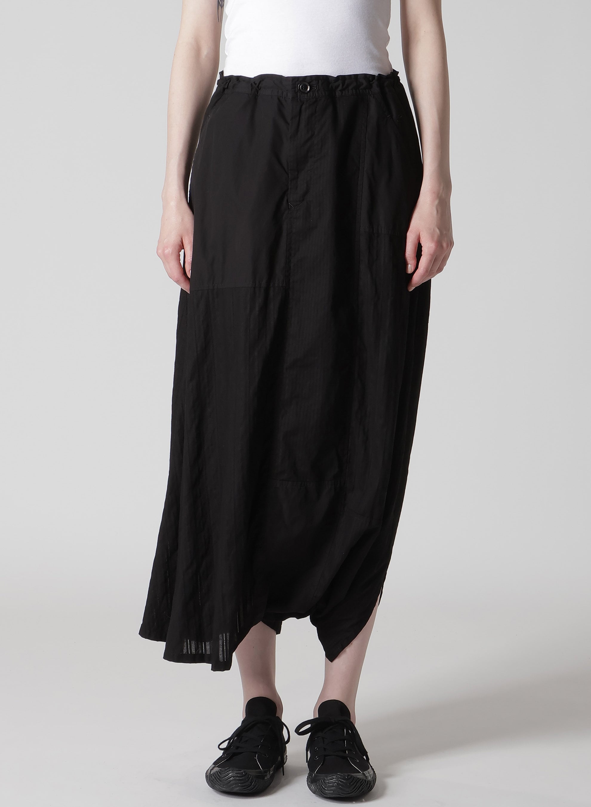 PATCHWORK PATCHED POCKET SKIRT PANTS