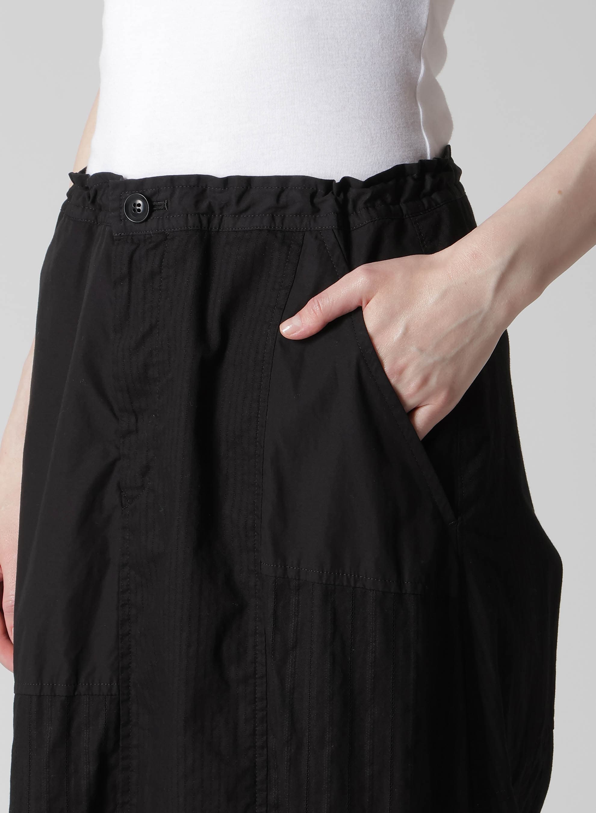 PATCHWORK PATCHED POCKET SKIRT PANTS
