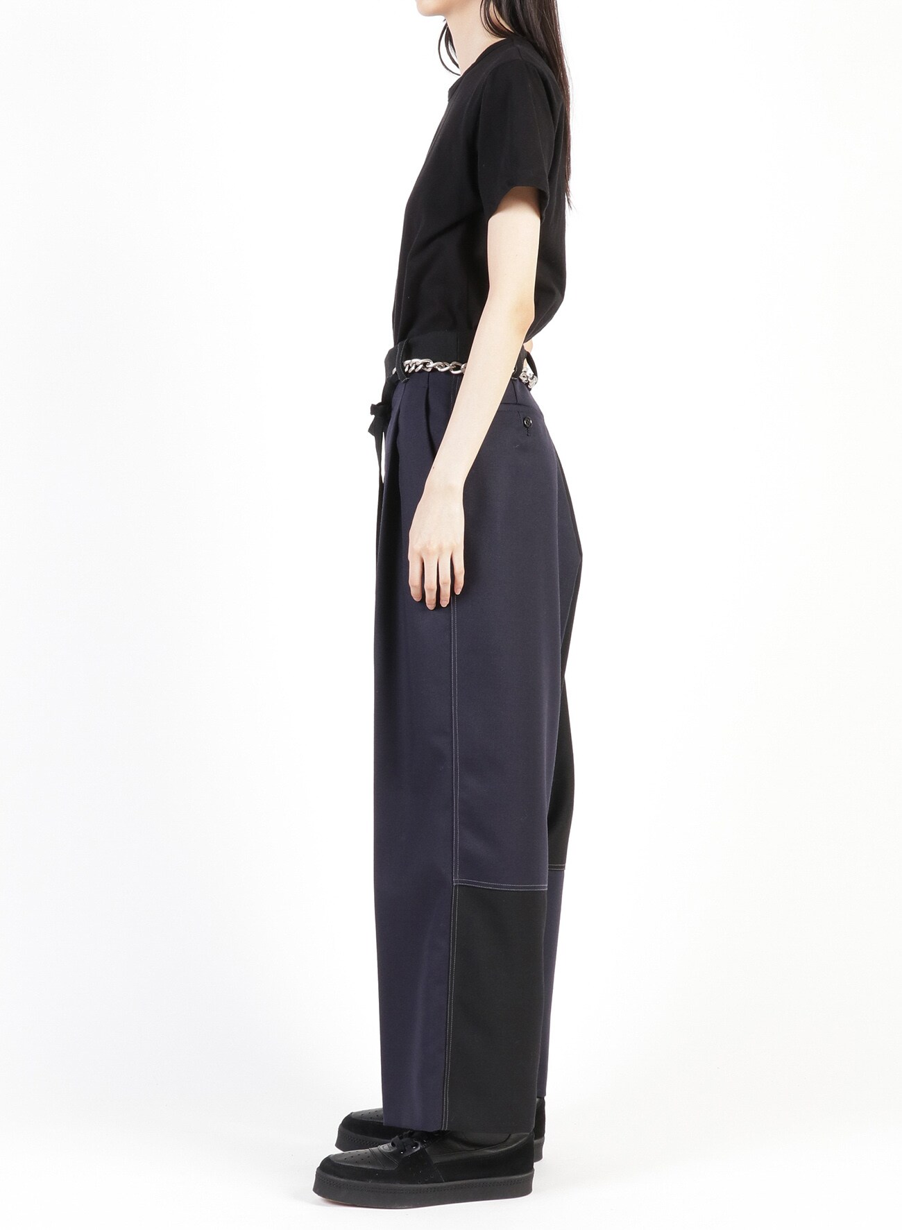 新着 Fulling wool serge Deep sarrouel pants サルエルパンツ - www