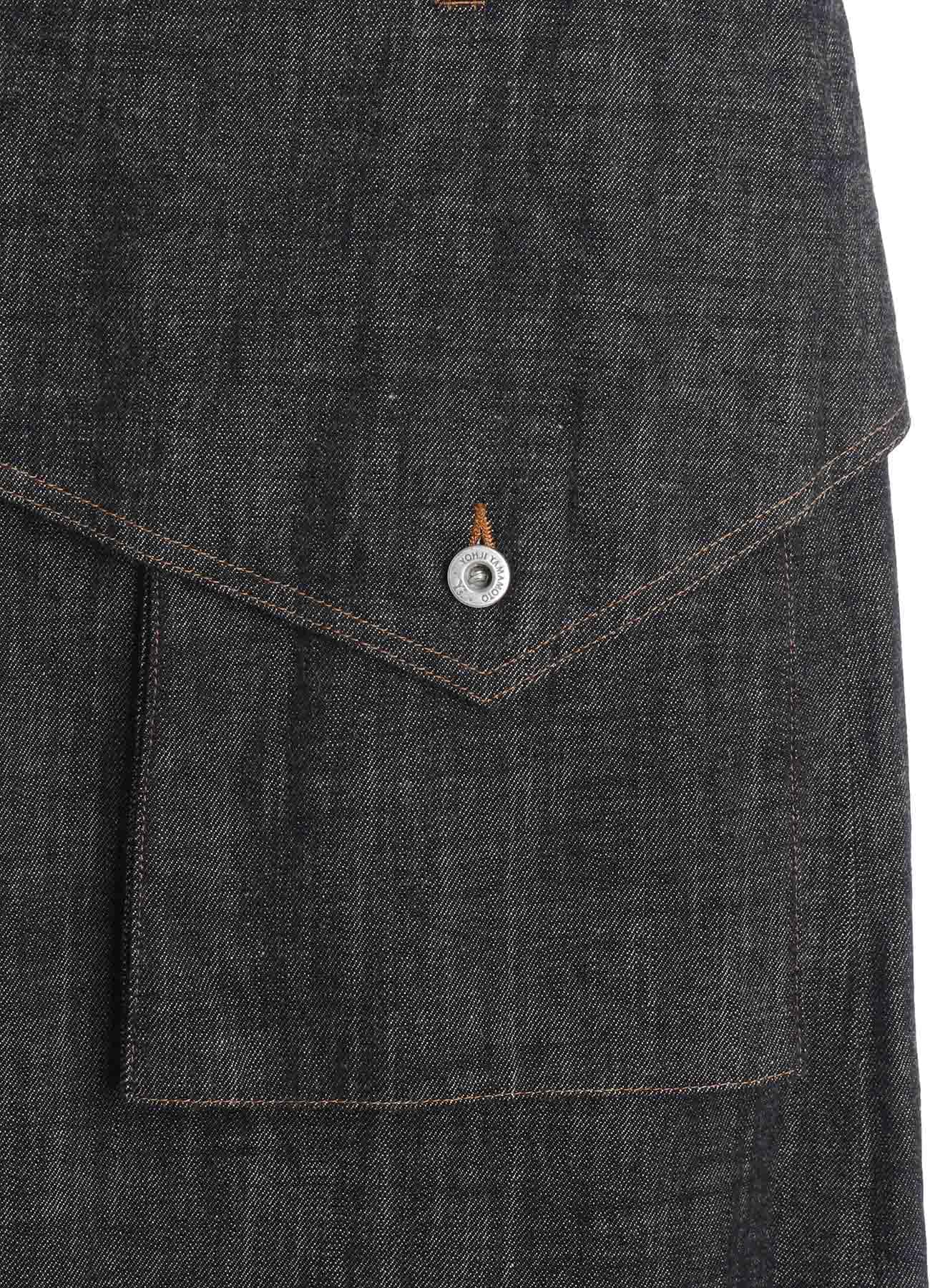 8OZ DENIM BIG FLAP SKIRT