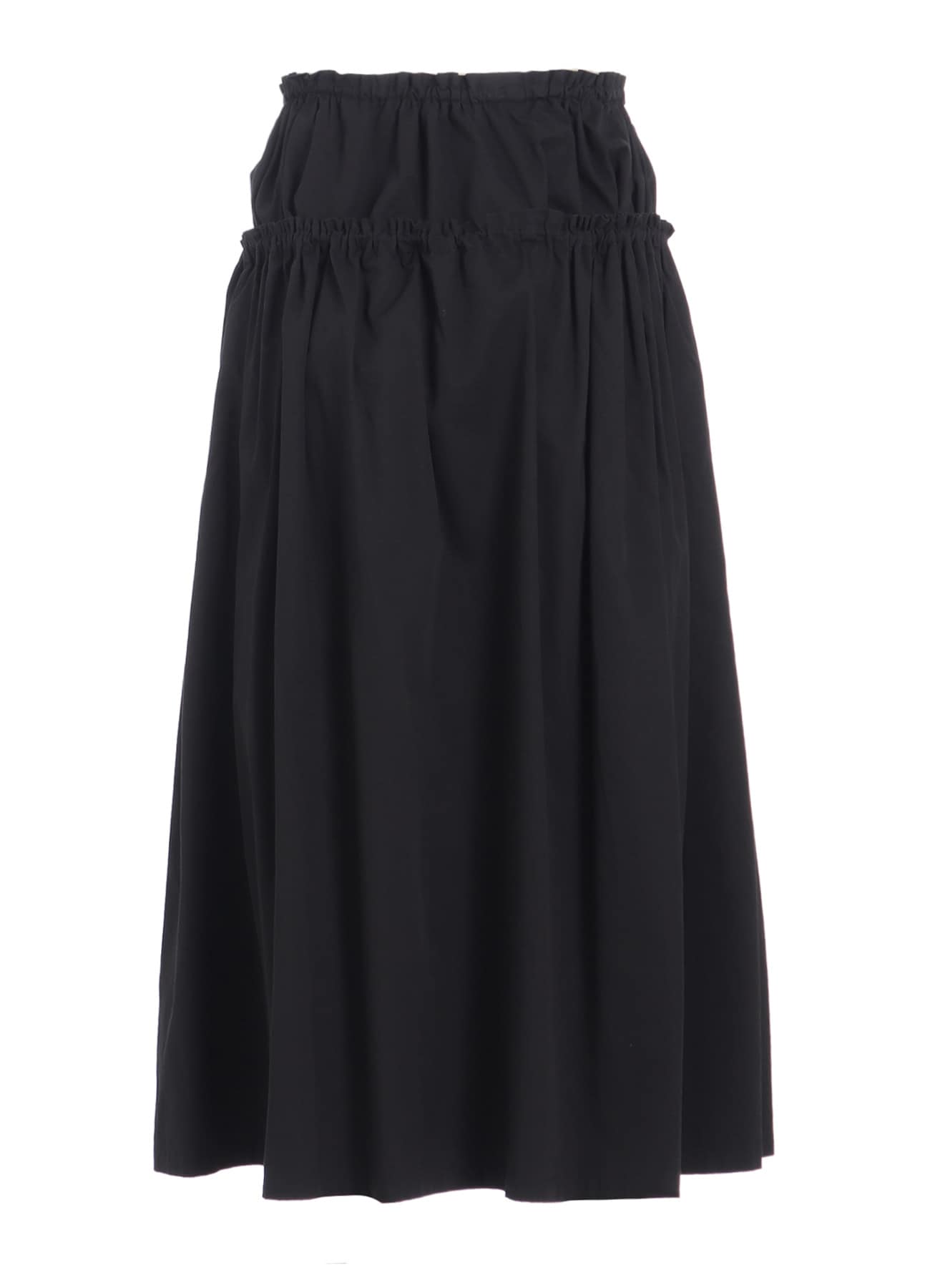 COTTON TWILL DOUBLE GATHERED SKIRT