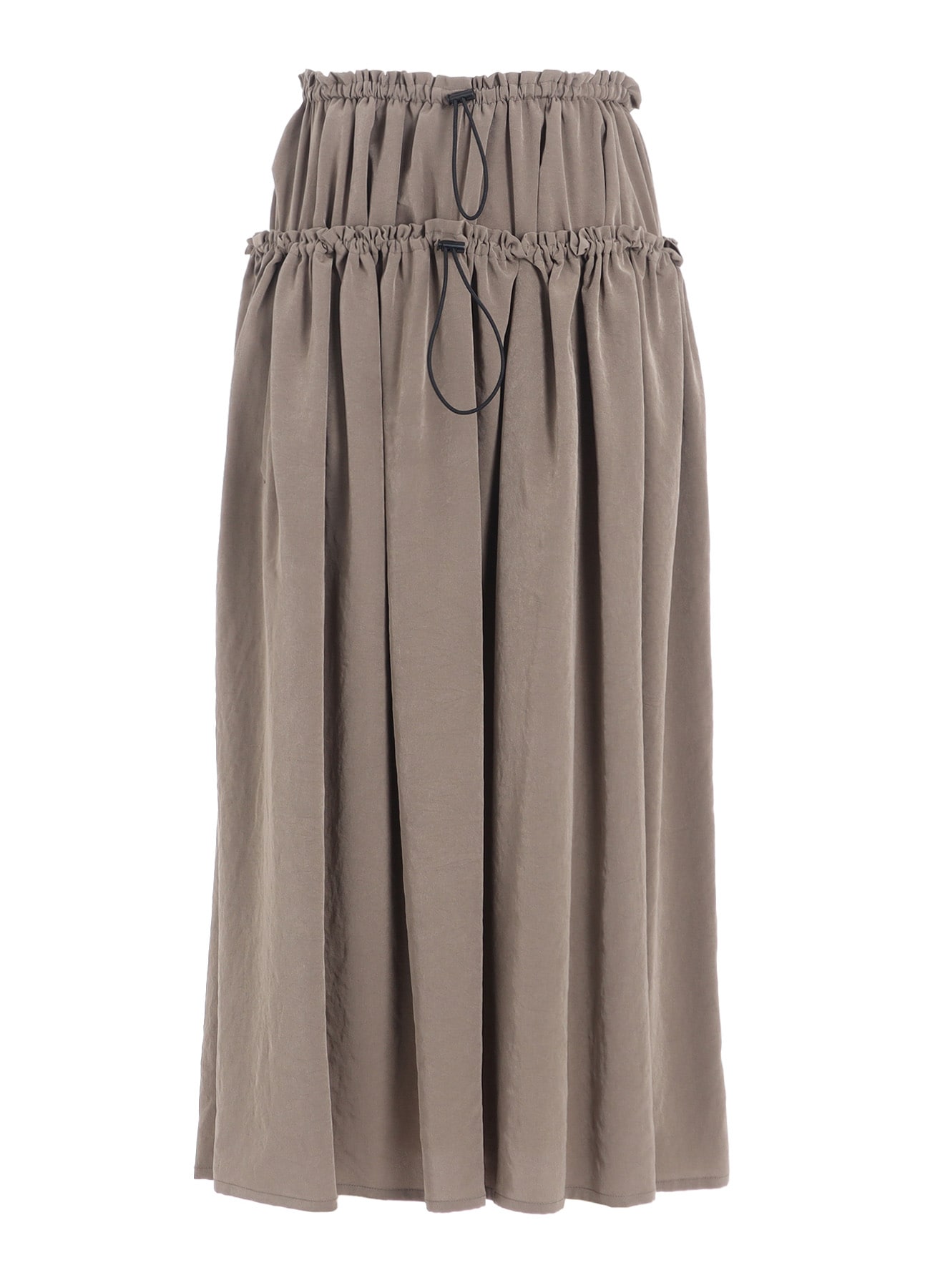 TA/PE CREPE DE CHINE DOUBLE GATHERED SKIRT