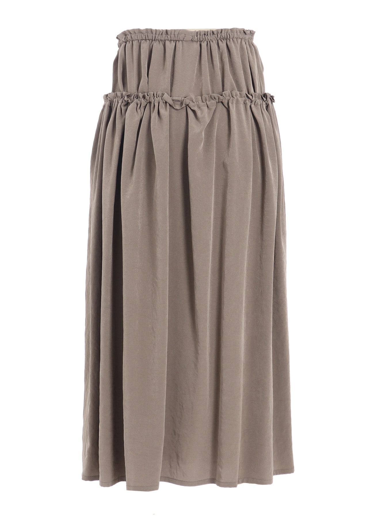 TA/PE CREPE DE CHINE DOUBLE GATHERED SKIRT