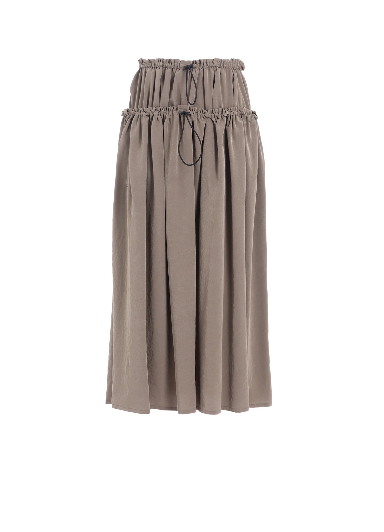 TA/PE CREPE DE CHINE DOUBLE GATHERED SKIRT