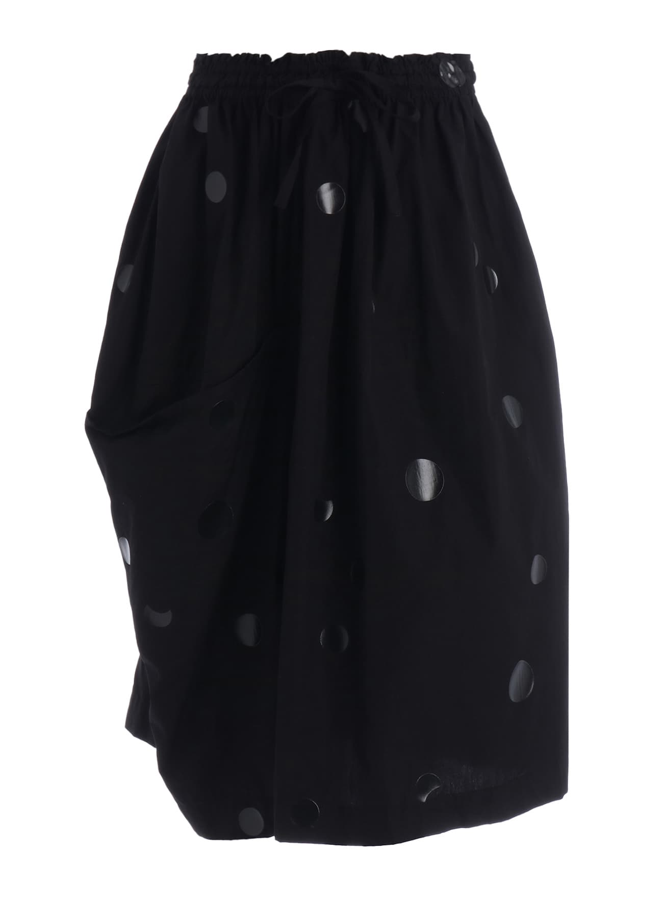 100/2 BROAD DOT PIGMENT PRINT DRAPE SKIRT