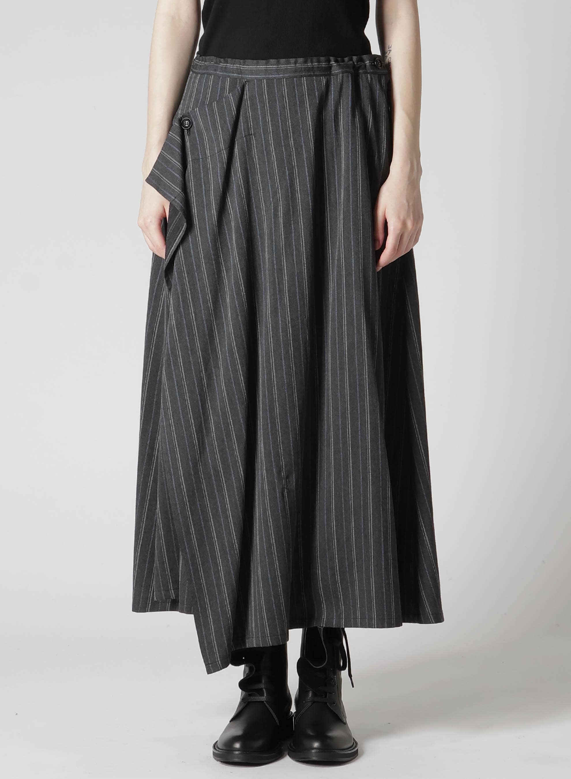 RY/ STRIPE TRIANGLE FRONT STITCH SKIRT