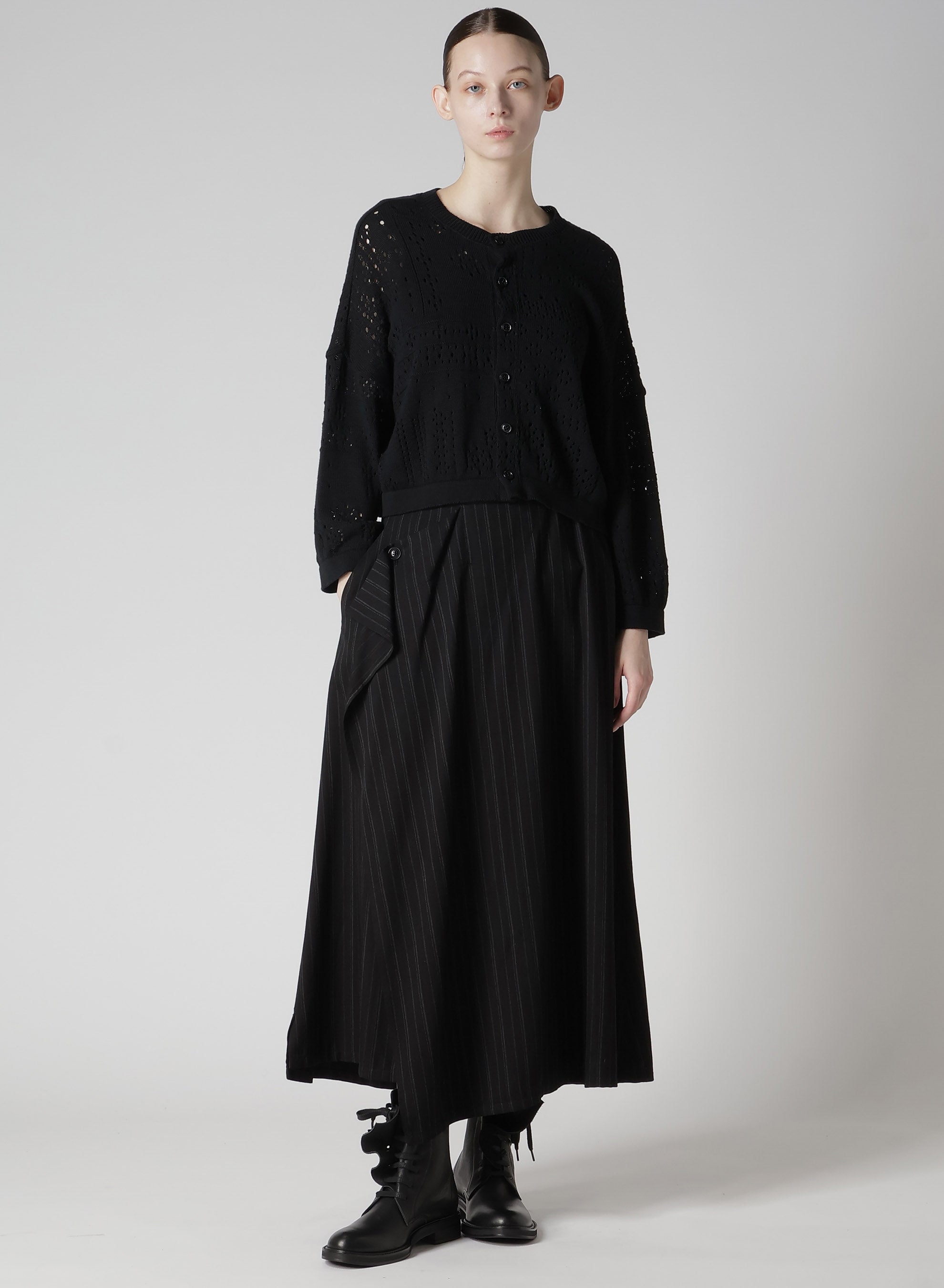 RY/ STRIPE TRIANGLE FRONT STITCH SKIRT