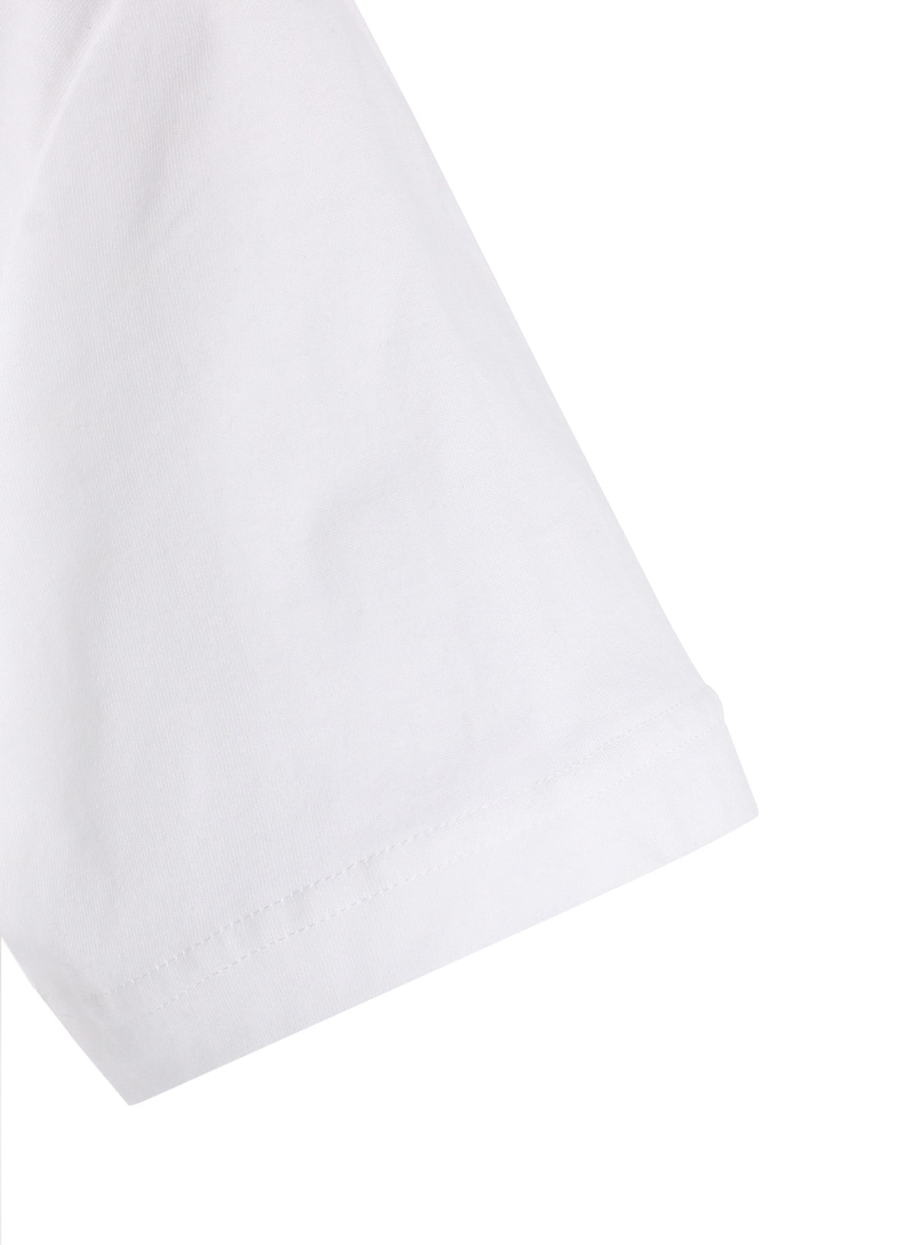 COTTON JERSEY LACE PRINT SHORT SLEEVE TEE