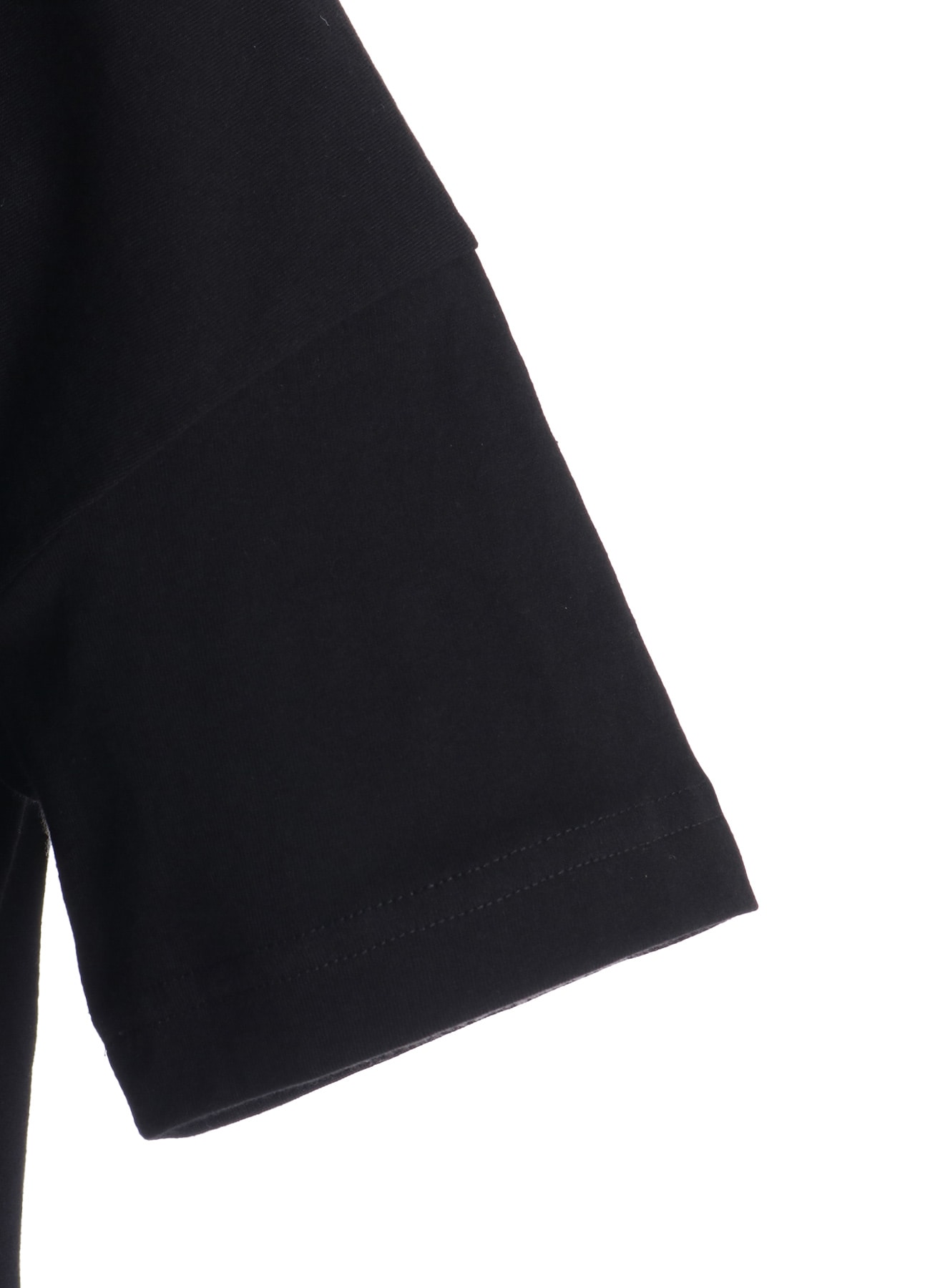 COTTON JERSEY LACE PRINT SHORT SLEEVE CROPED TEE