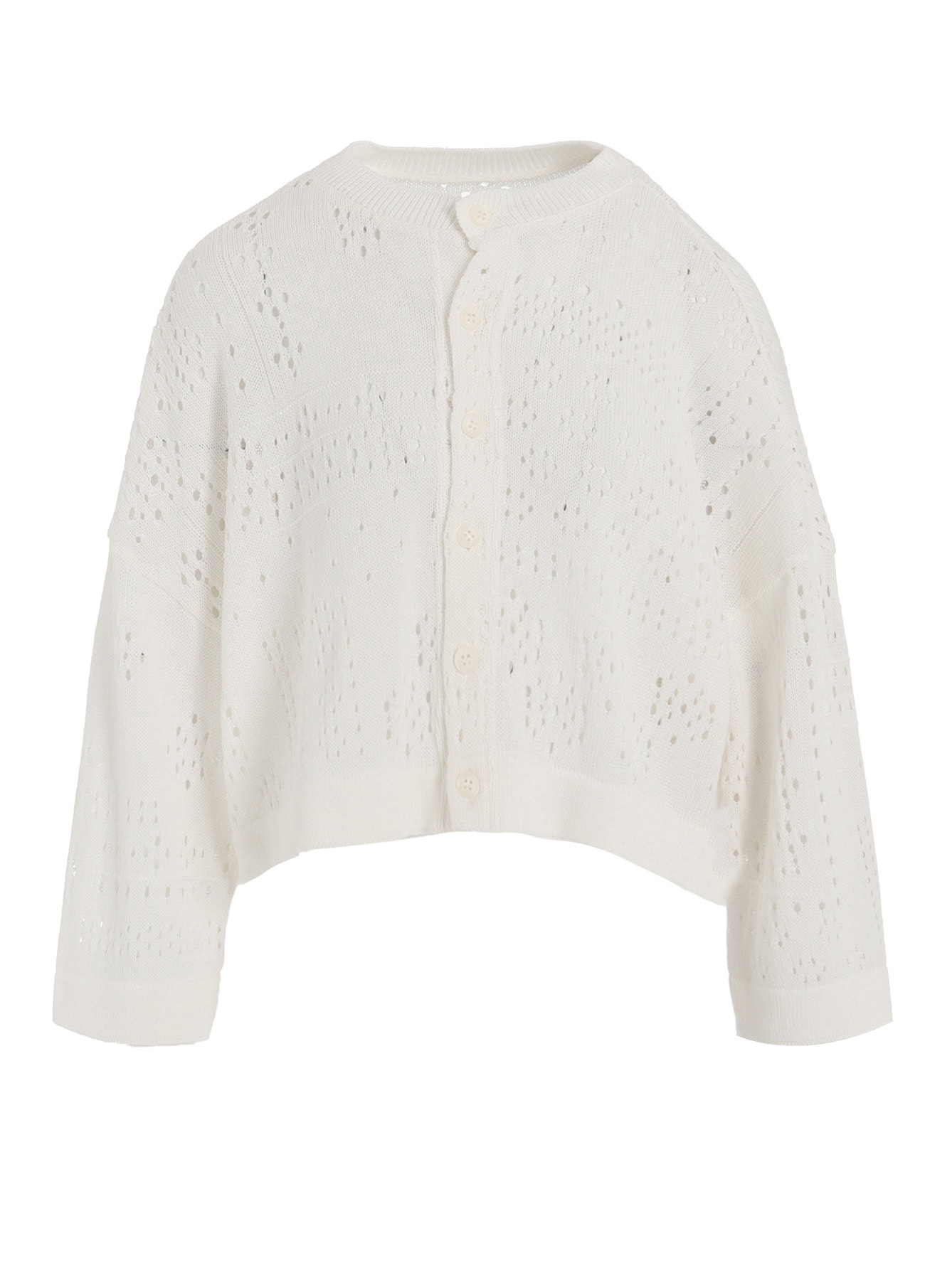 PATCHWORK LACE CROPPED CARDIGAN