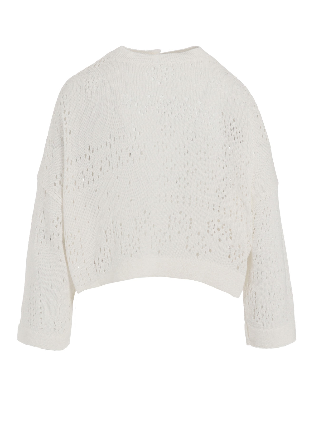 PATCHWORK LACE CROPPED CARDIGAN