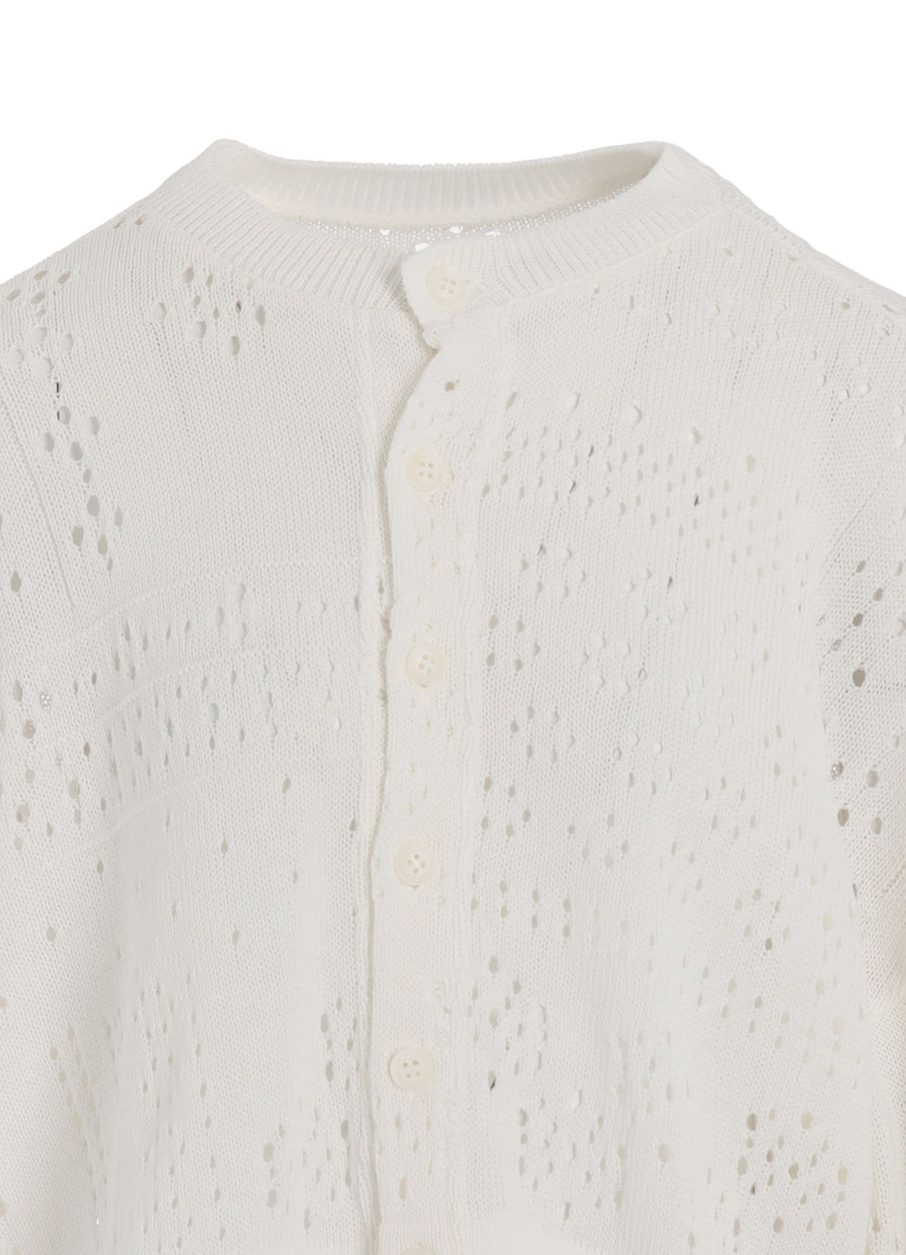 PATCHWORK LACE CROPPED CARDIGAN