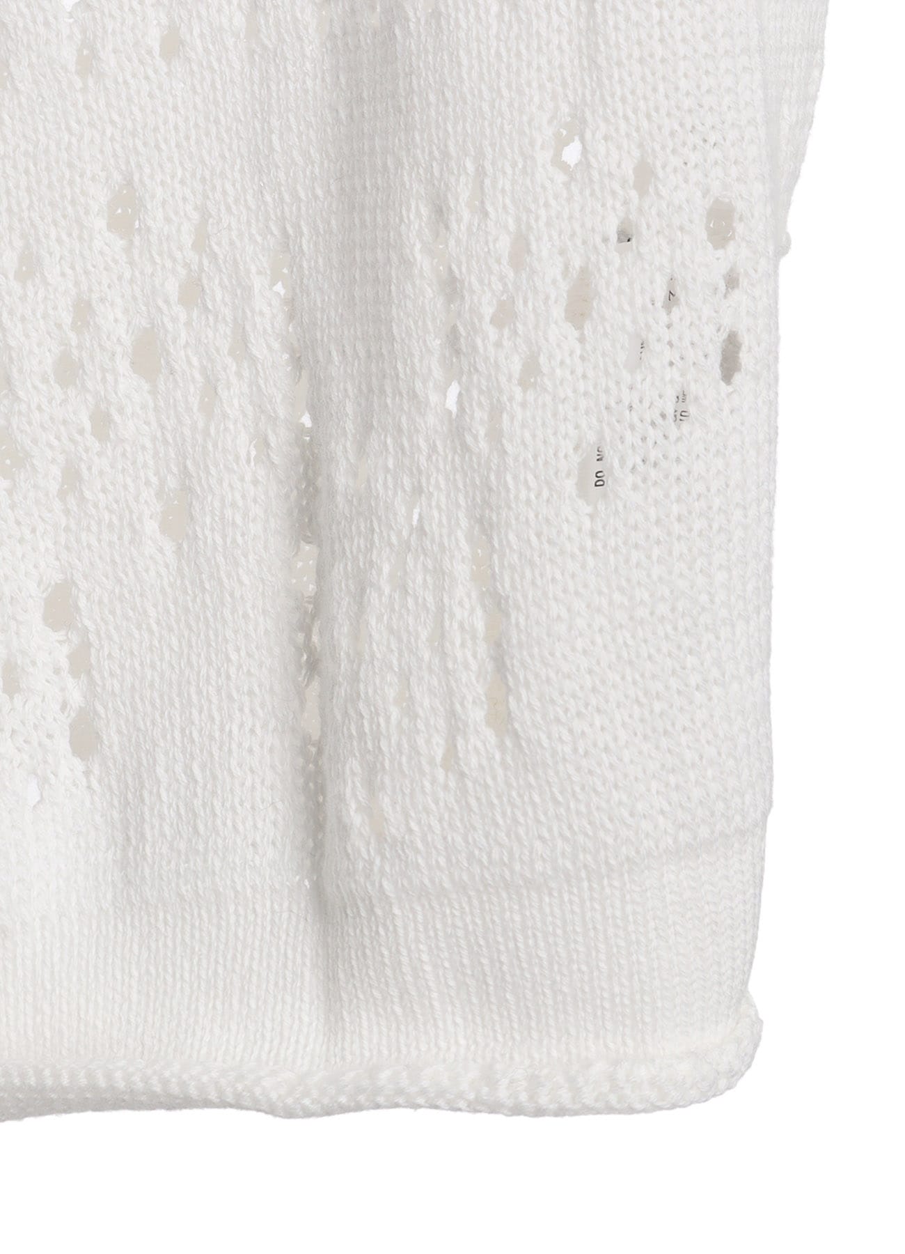 PATCHWORK LACE OFF-NECK CROPPED CARDIGAN