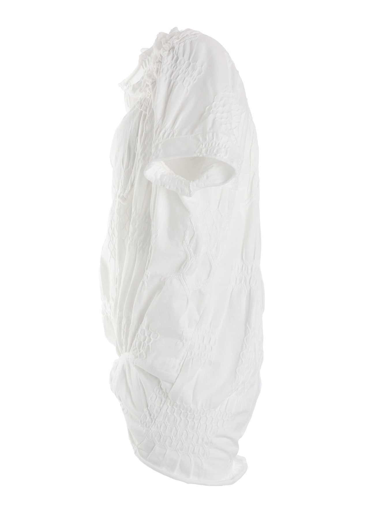 SMOCKING JQ GATHERED COLLAR PULLOVER