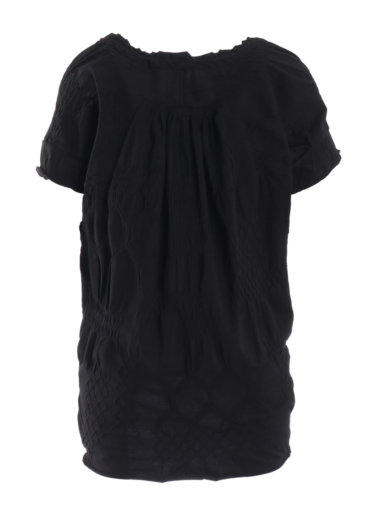 SMOCKING JQ GATHERED COLLAR PULLOVER