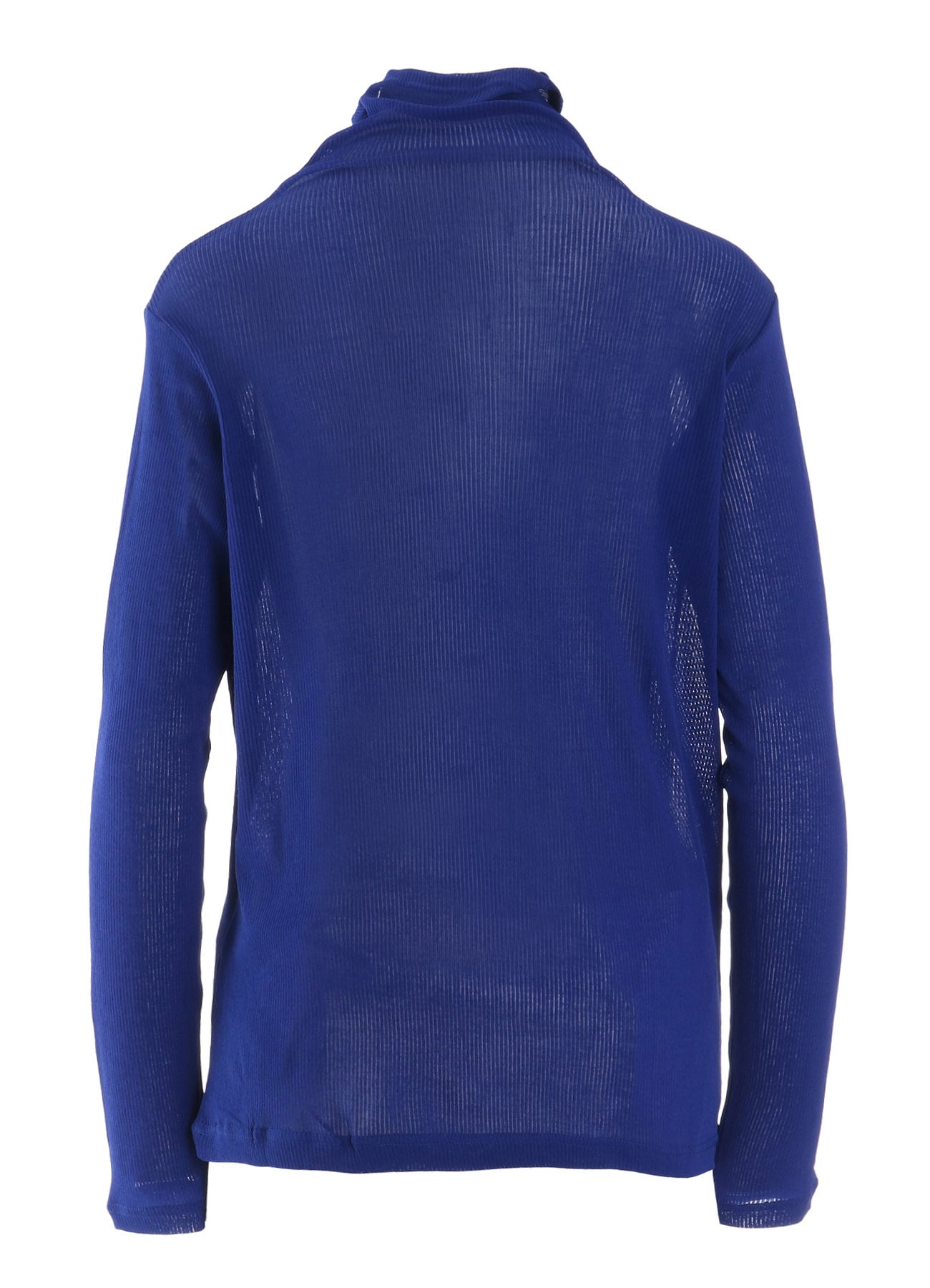 MERCERIZED RIB HIGH NECK LONG SLEEVE TEE