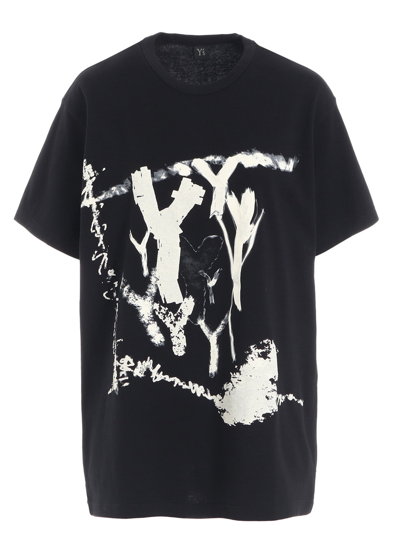 "Y" PIGMENT-PRINT HALF-SLEEVE TEE