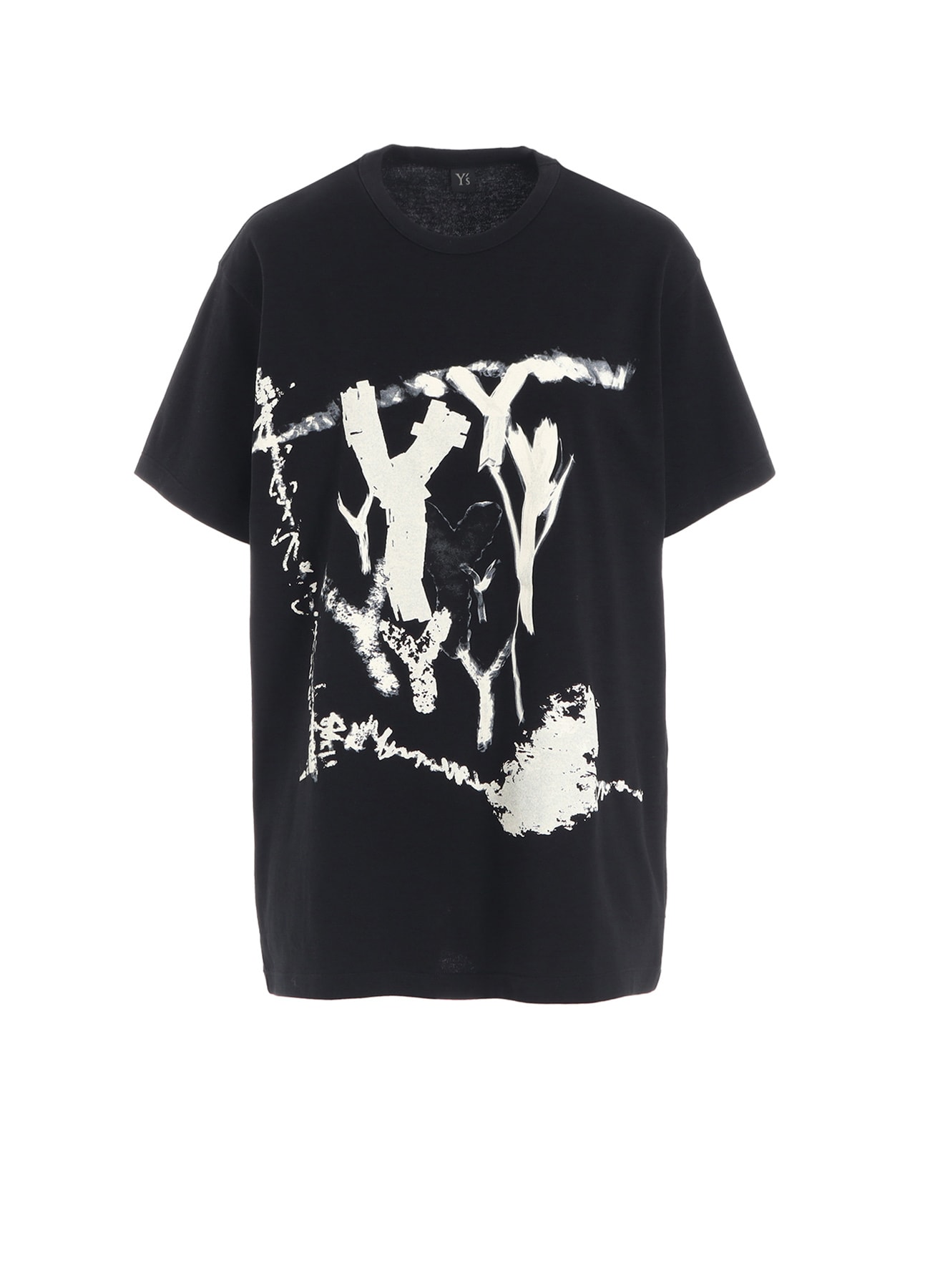 "Y" PIGMENT-PRINT HALF-SLEEVE TEE