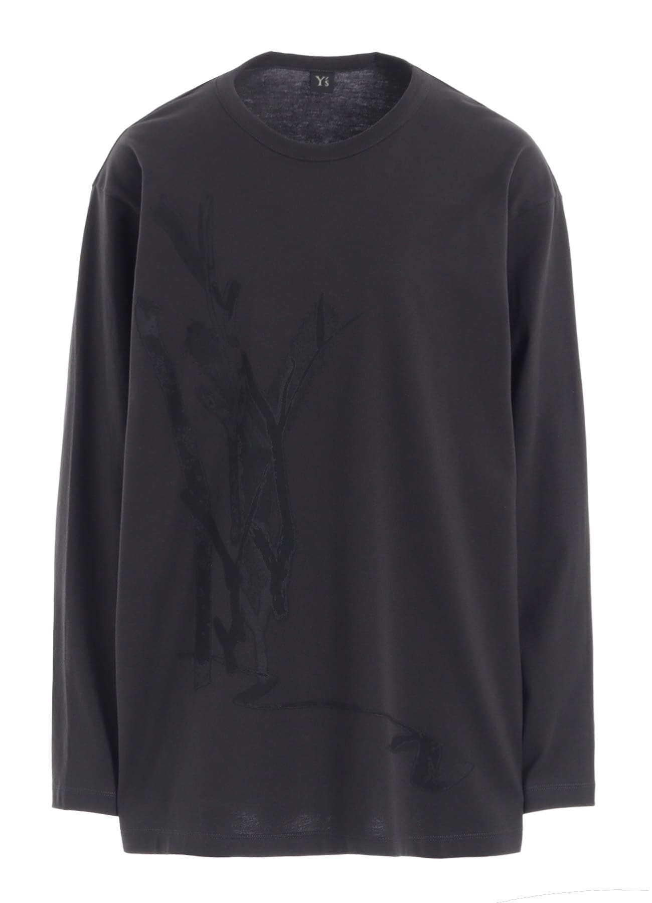 "Y" PIGMENT-PRINT LONG-SLEEVE TEE