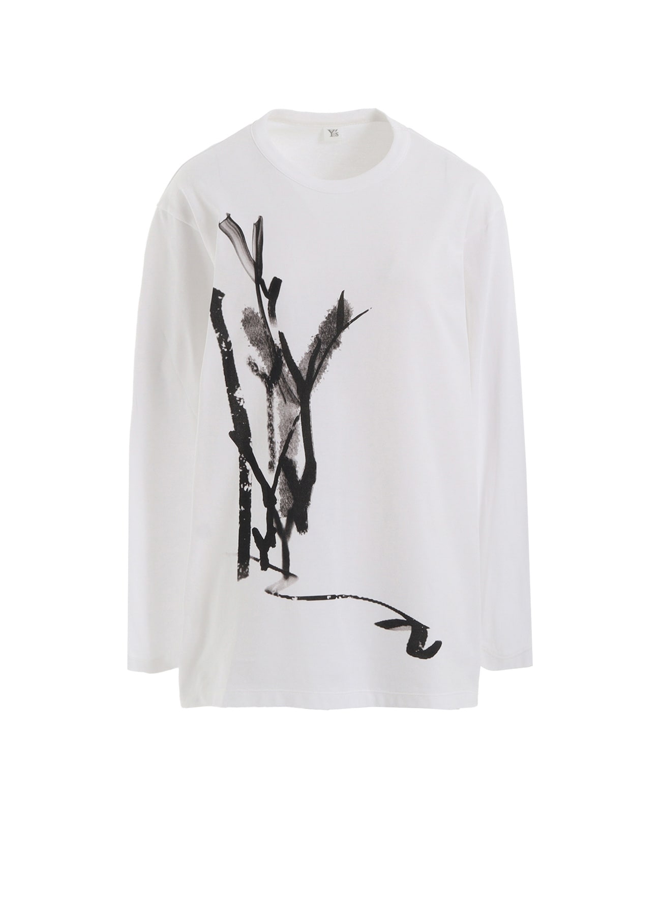 "Y" PIGMENT-PRINT LONG-SLEEVE TEE