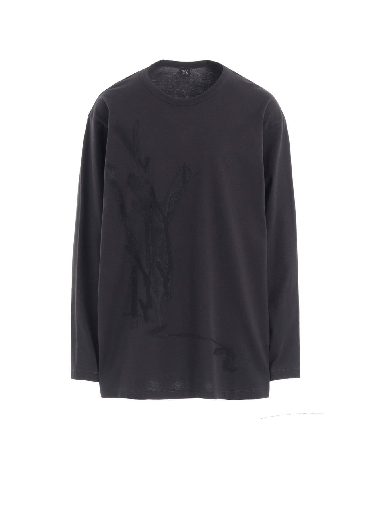 "Y" PIGMENT-PRINT LONG-SLEEVE TEE