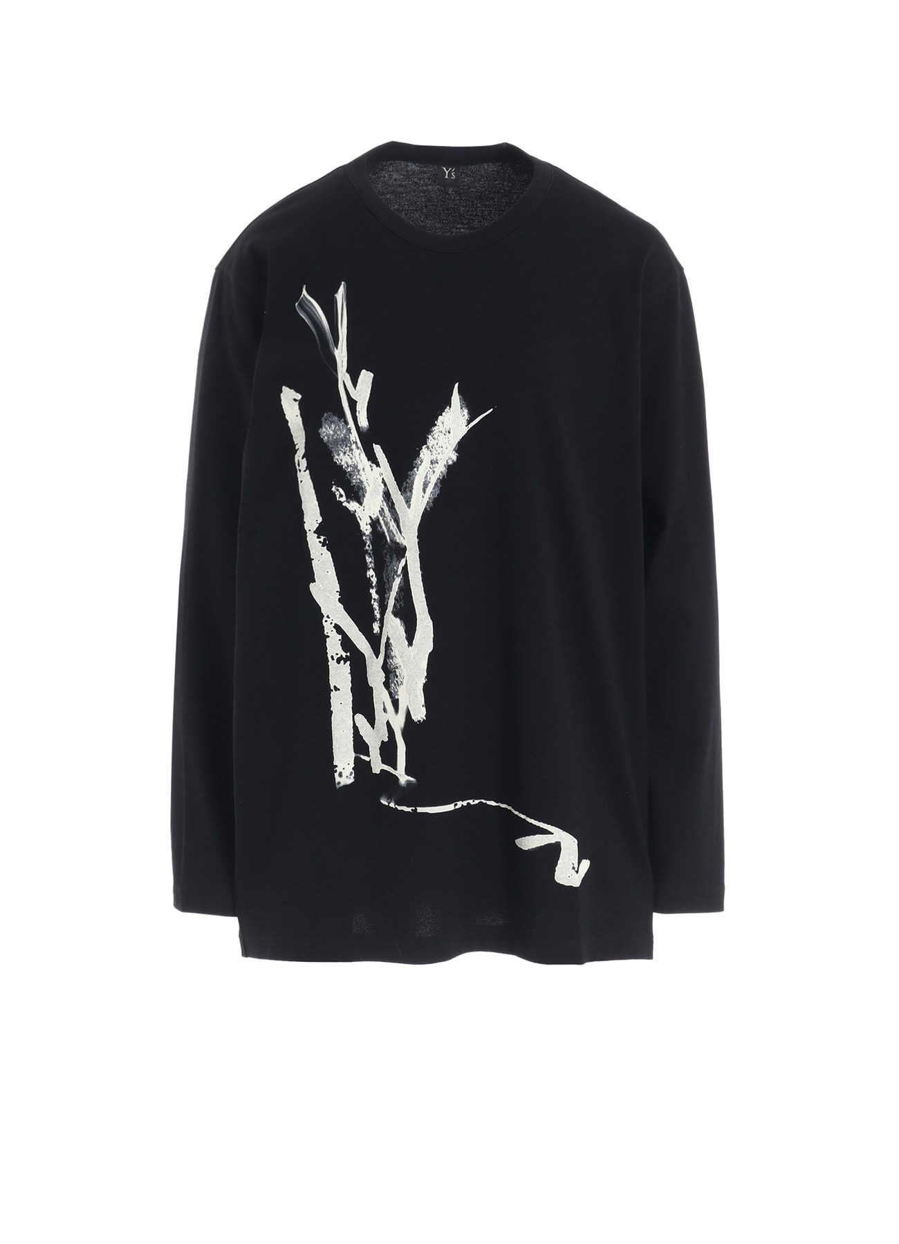 "Y" PIGMENT-PRINT LONG-SLEEVE TEE