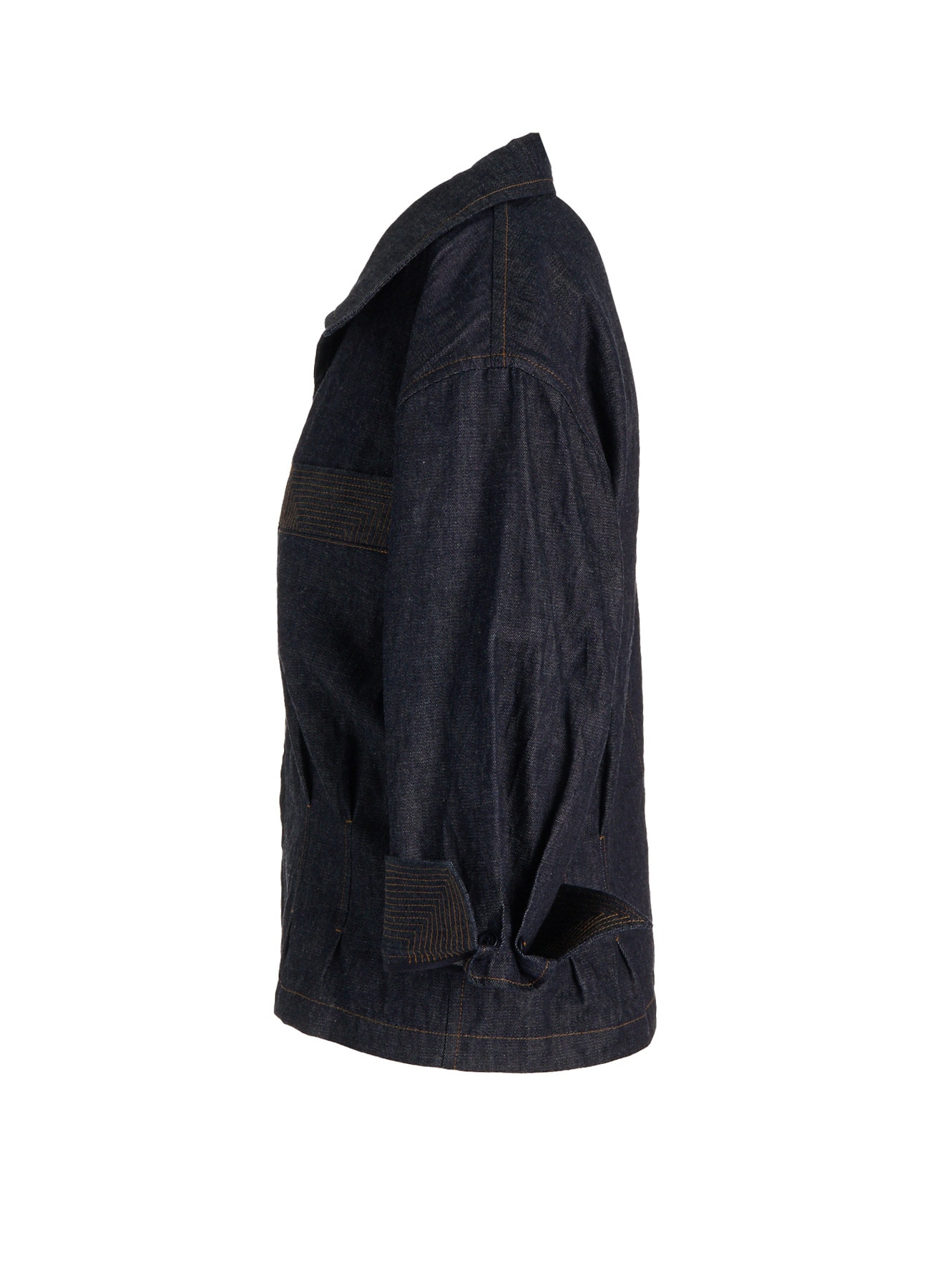 6OZ DENIM 3/4 SLEEVE BLOUSE