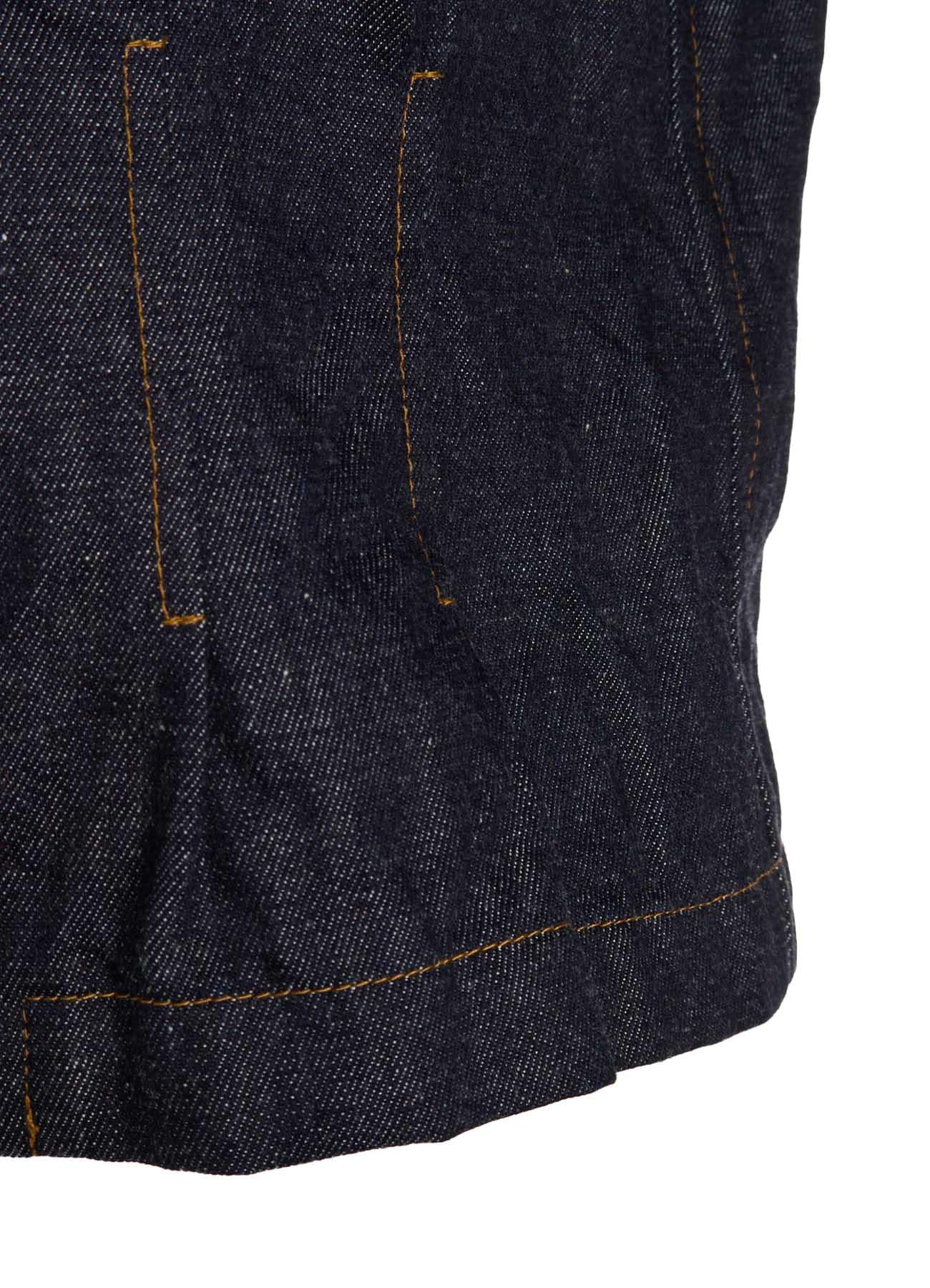 6OZ DENIM 3/4 SLEEVE BLOUSE