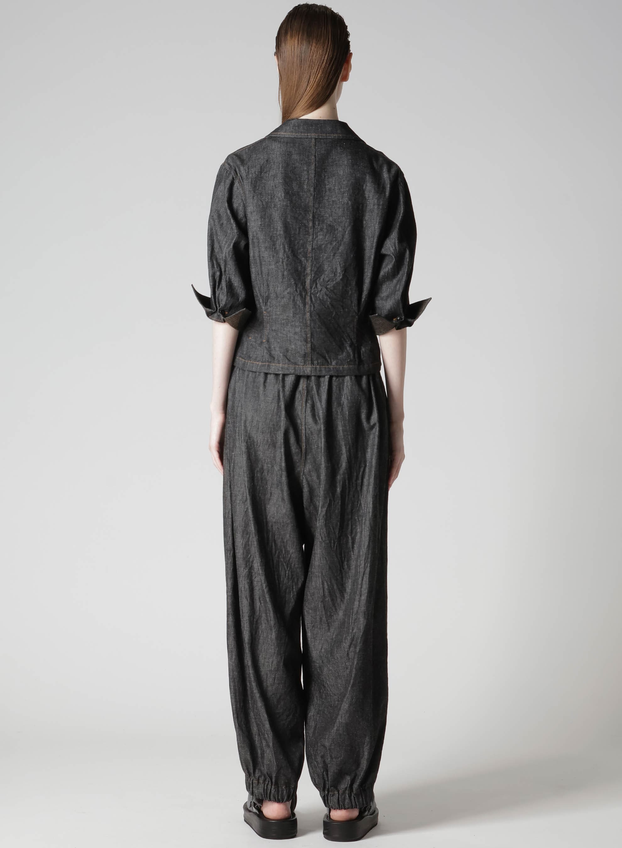 6OZ DENIM 3/4 SLEEVE BLOUSE