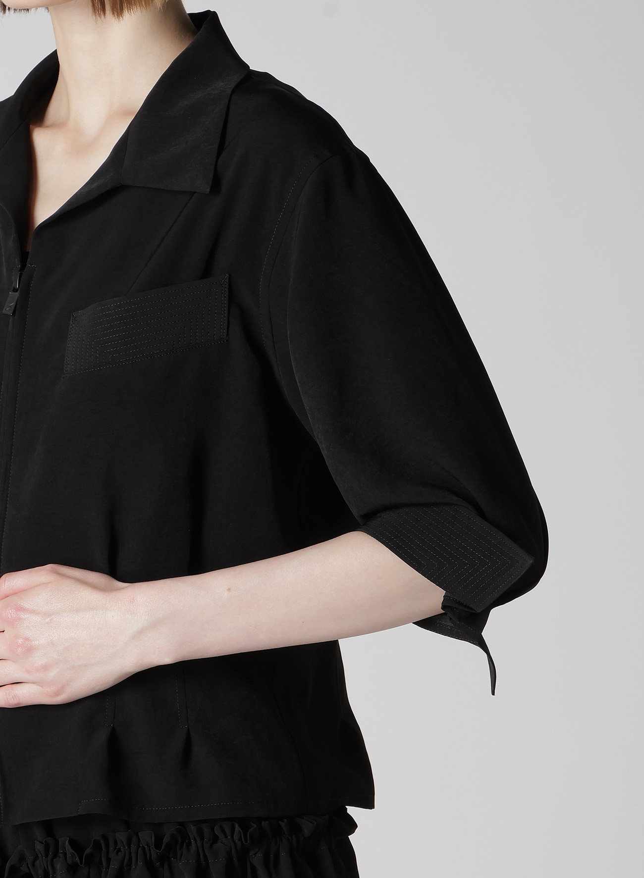 TA/PE CREPE DE CHINE 3/4 SLEEVE BLOUSE